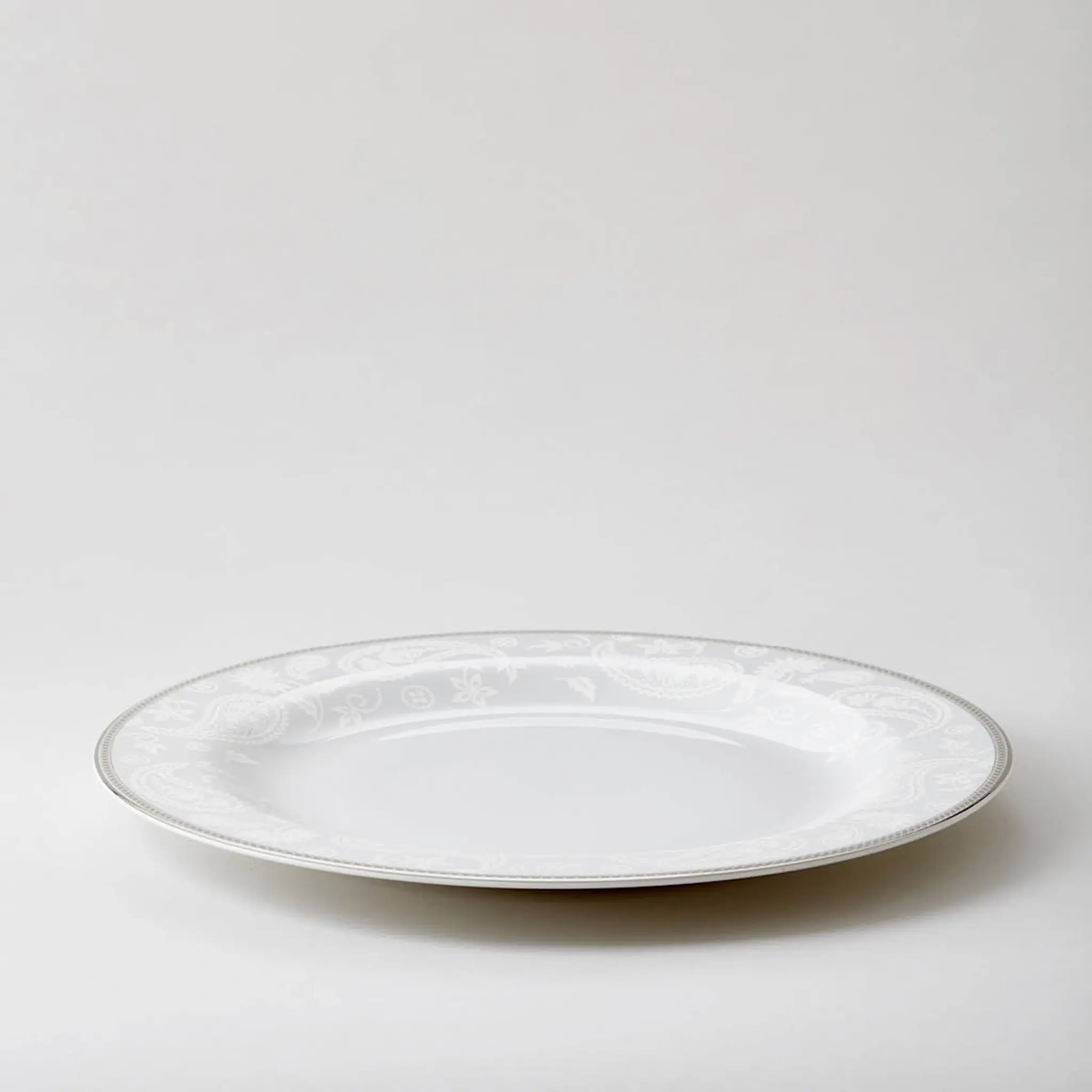 Royal Porcelain Silver Paisley Fat Rund 32,5 cm Vit