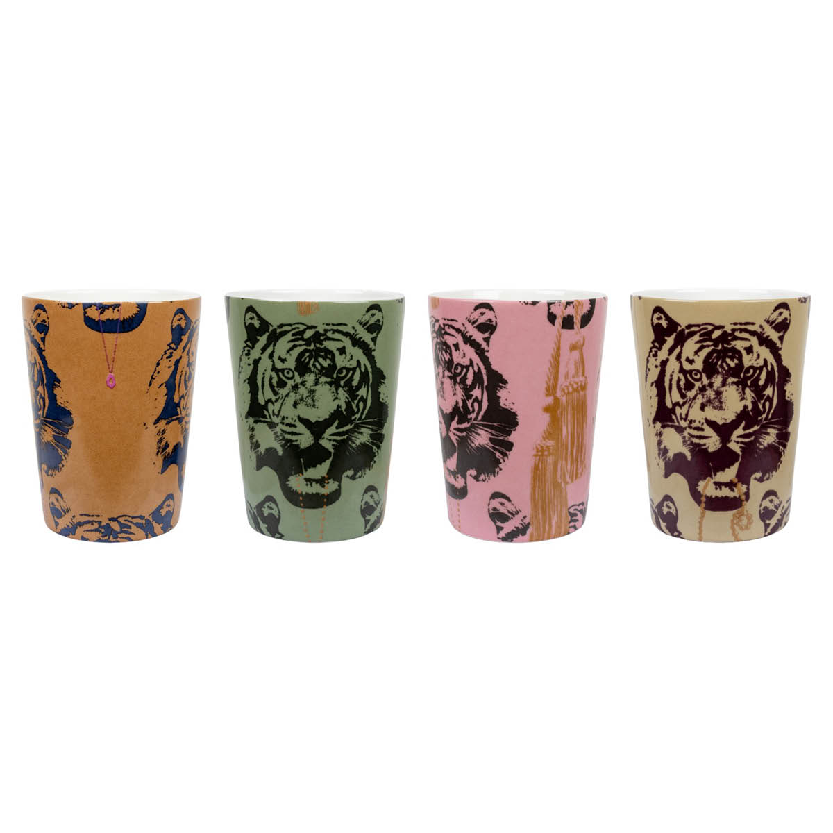 ICONCUPS Studio Lisa Bengtsson Coco Tiger mugg 25 cl 4-pack