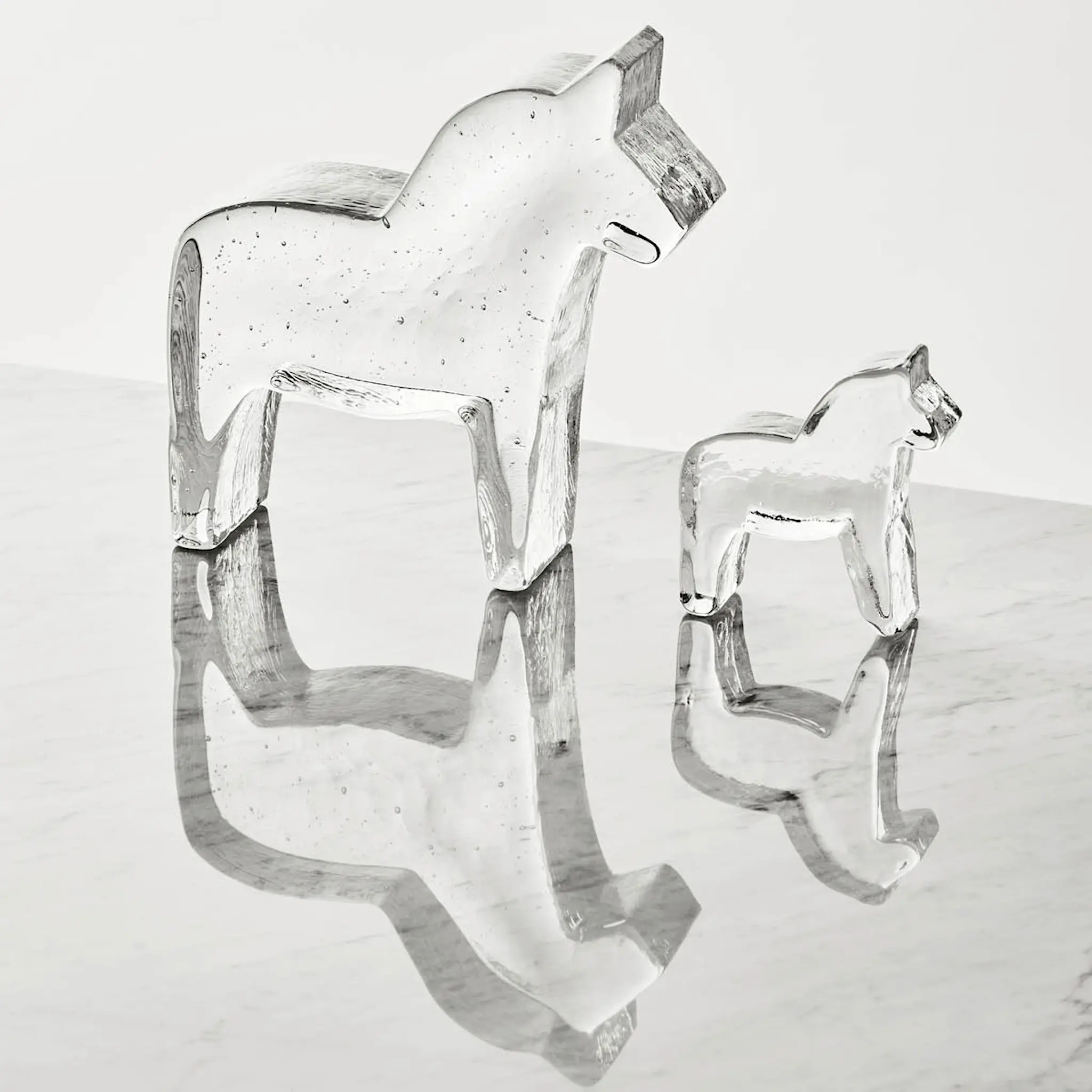 Kosta Boda Kosta Koriste Hevonen 20 cm Kirkas