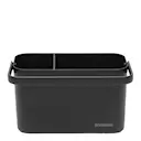 Sinkside städhink med indelning 2 L mörkgrå