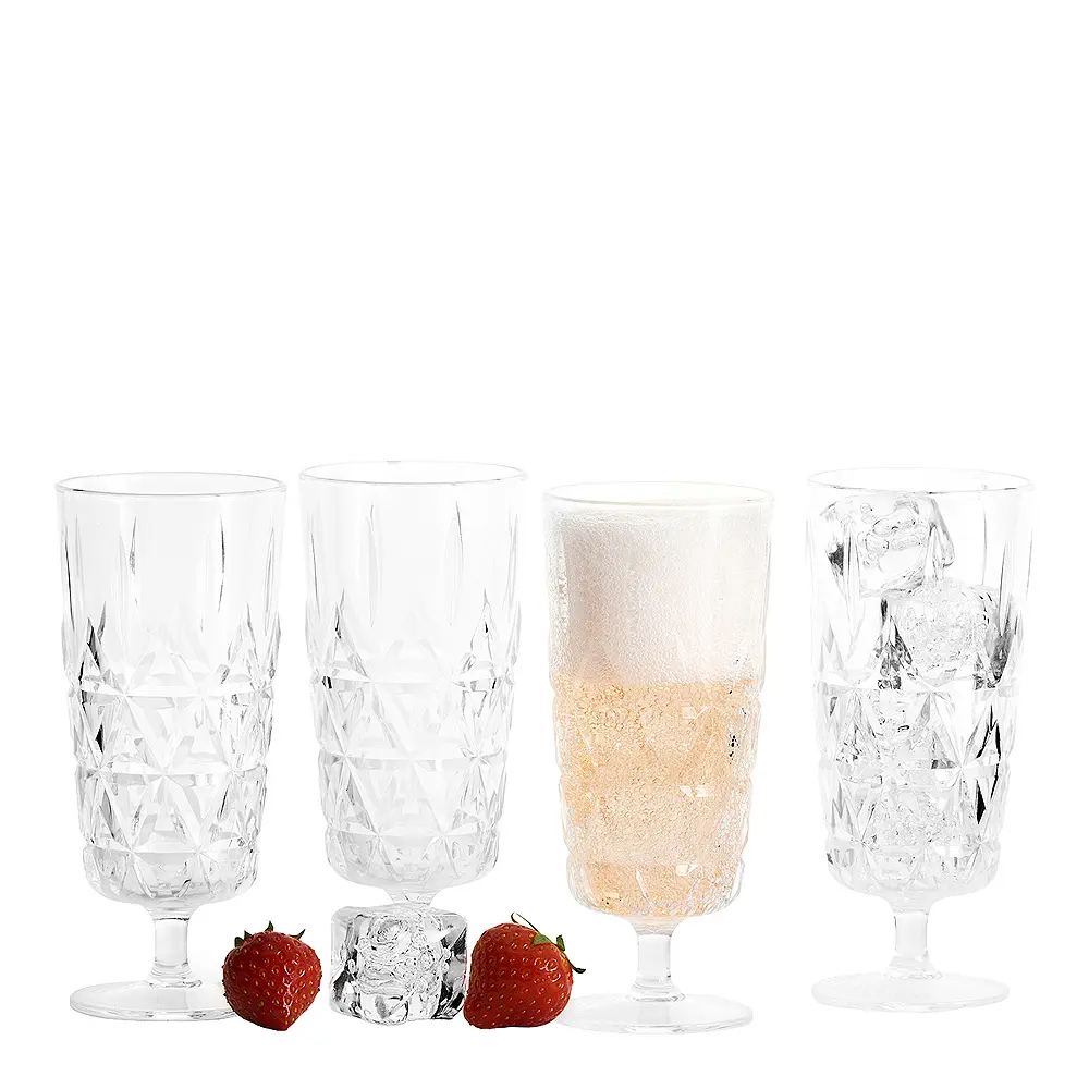 Juni piknik glass høy 20 cl 4 stk