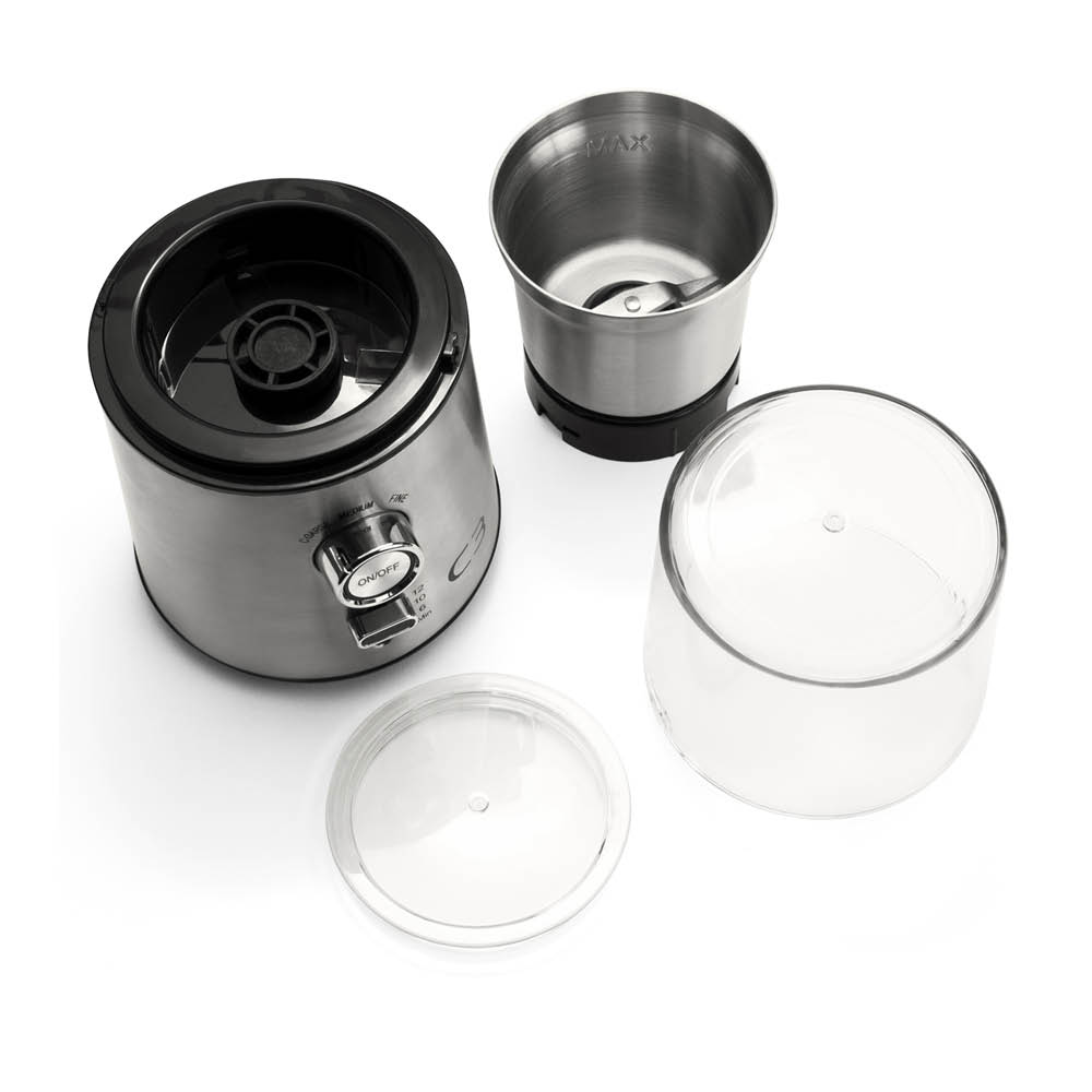 C3 Design Kahvimylly CG700 85g 200W Harjattu teräs