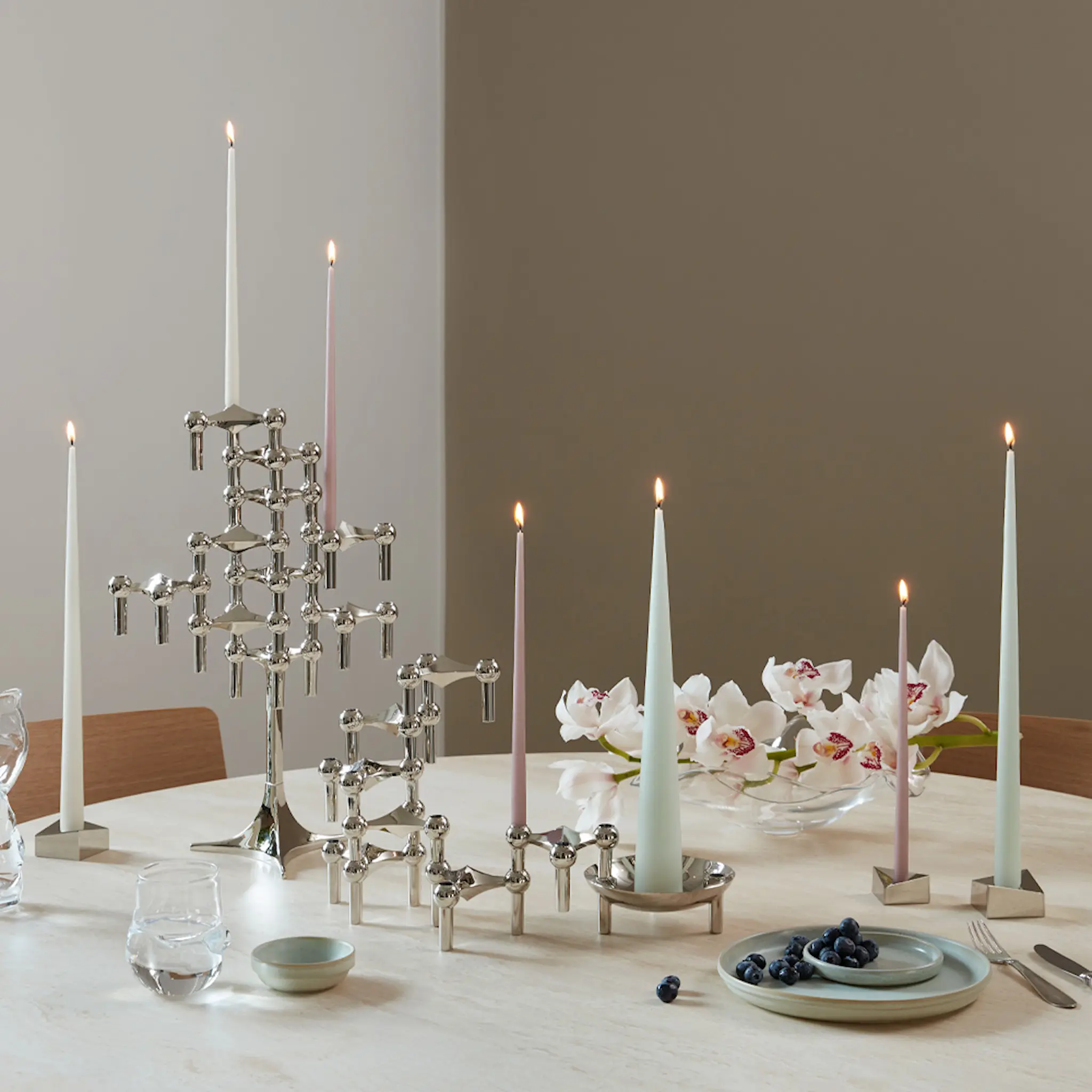 Stoff Nagel Stoff Nagel ljusstake 1-pack Krom