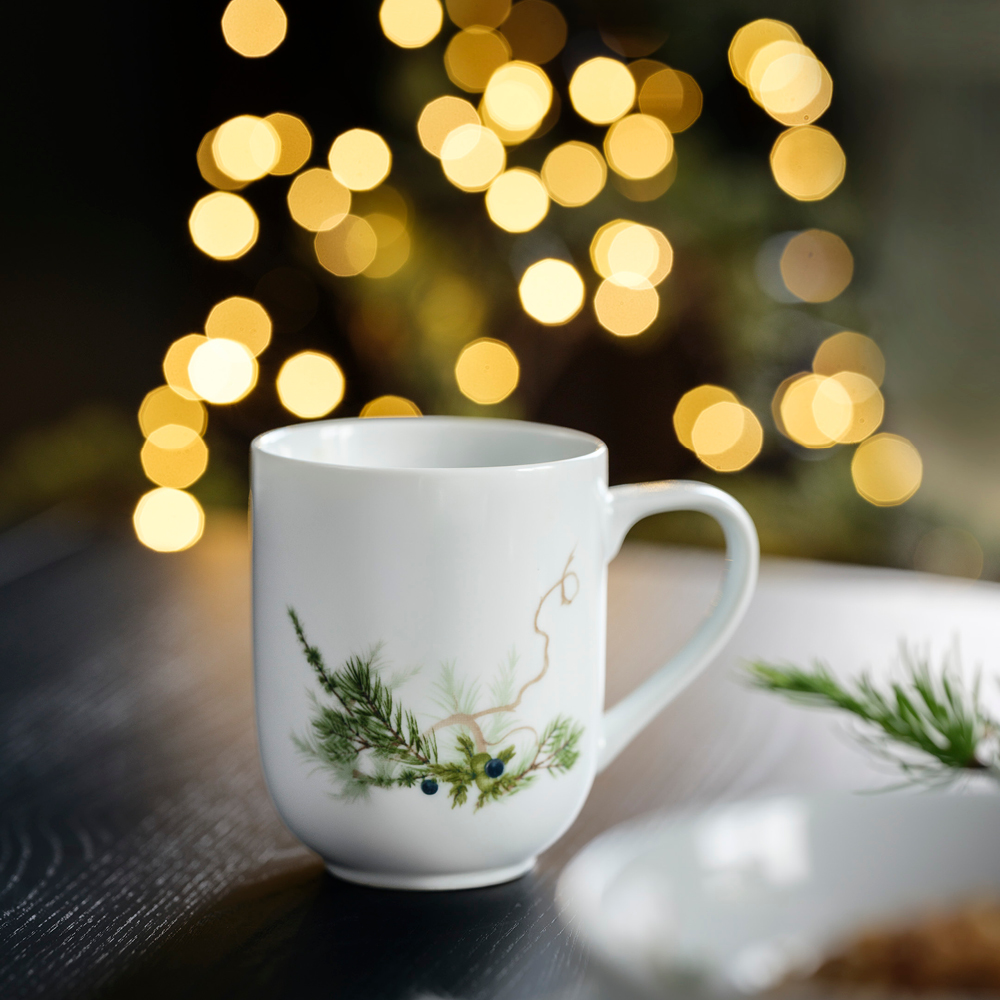 Magnor Nostalgi mugg 35 cl vit/grön