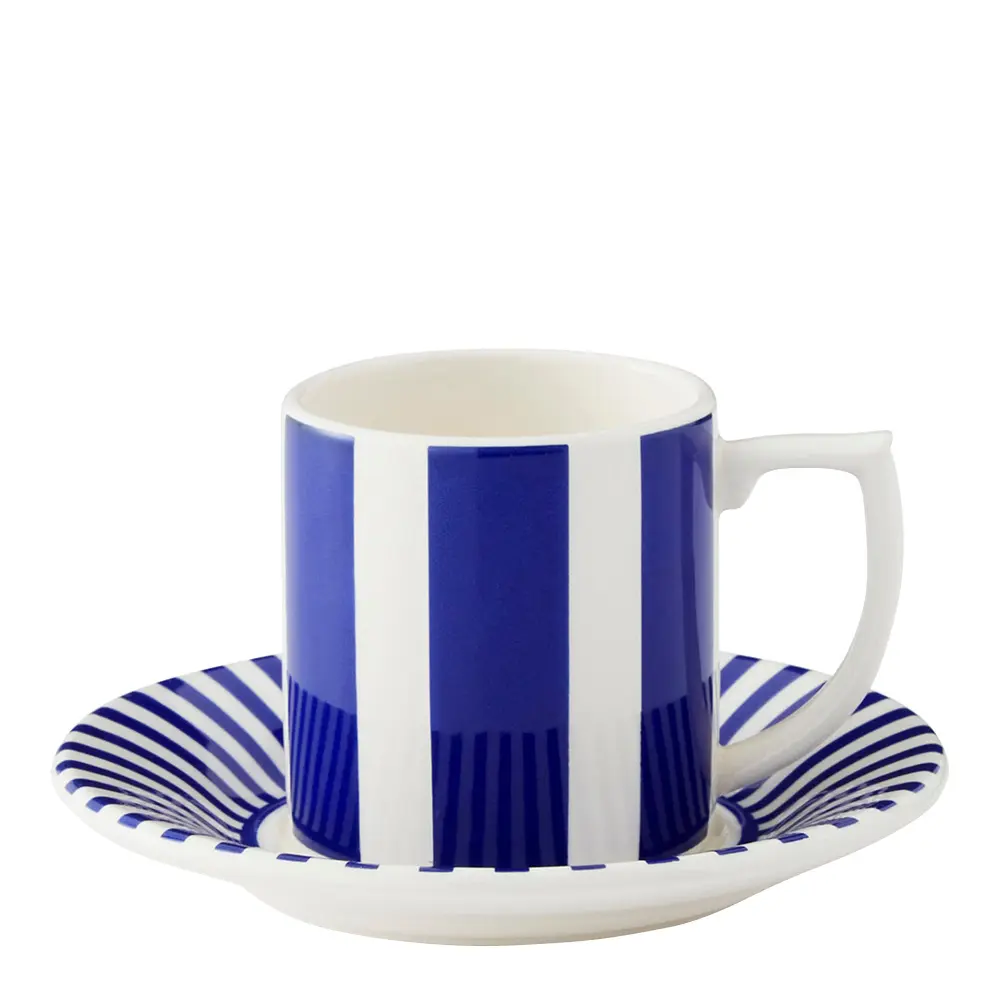 Steccato Espressokuppi ja aluslautanen 8 cl Koboltinsininen