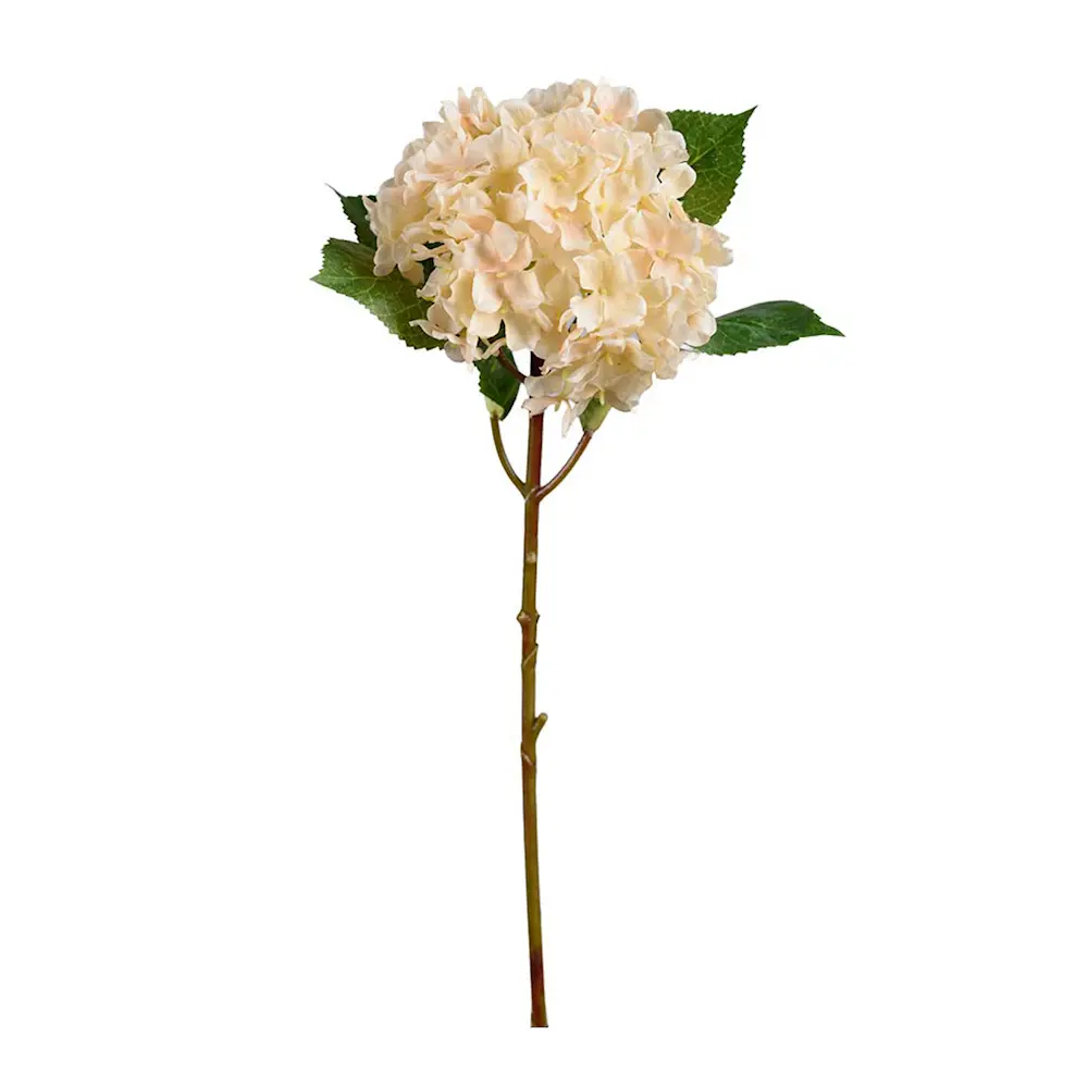 Hortensia kunstig snittblomst 40 cm krem