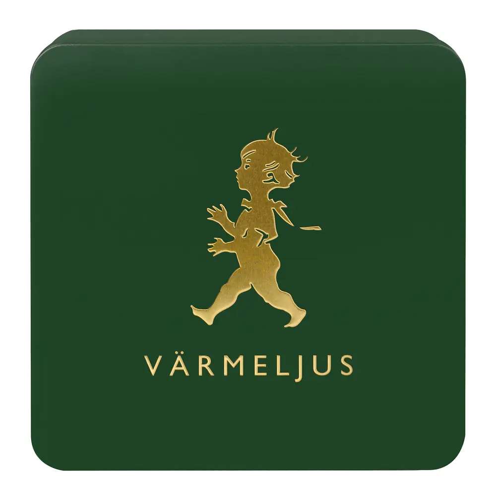 Kynttilälaatikko 21x21 cm Vihreä/Kulta