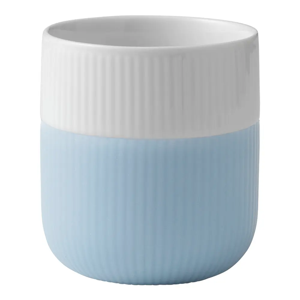 Fluted Contrast Muki 35 cl Light Blue