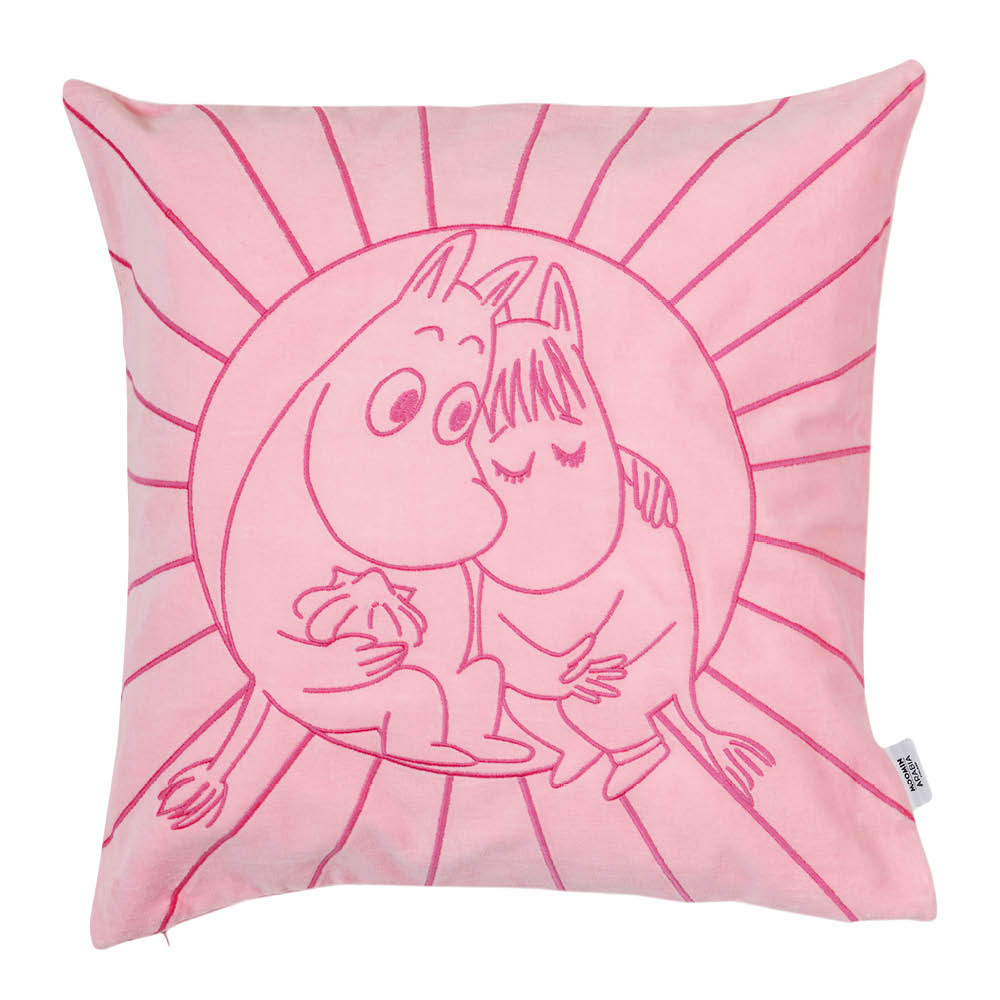 Moomin Arabia Mumin kuddfodral 50x50 cm Förälskade rosa