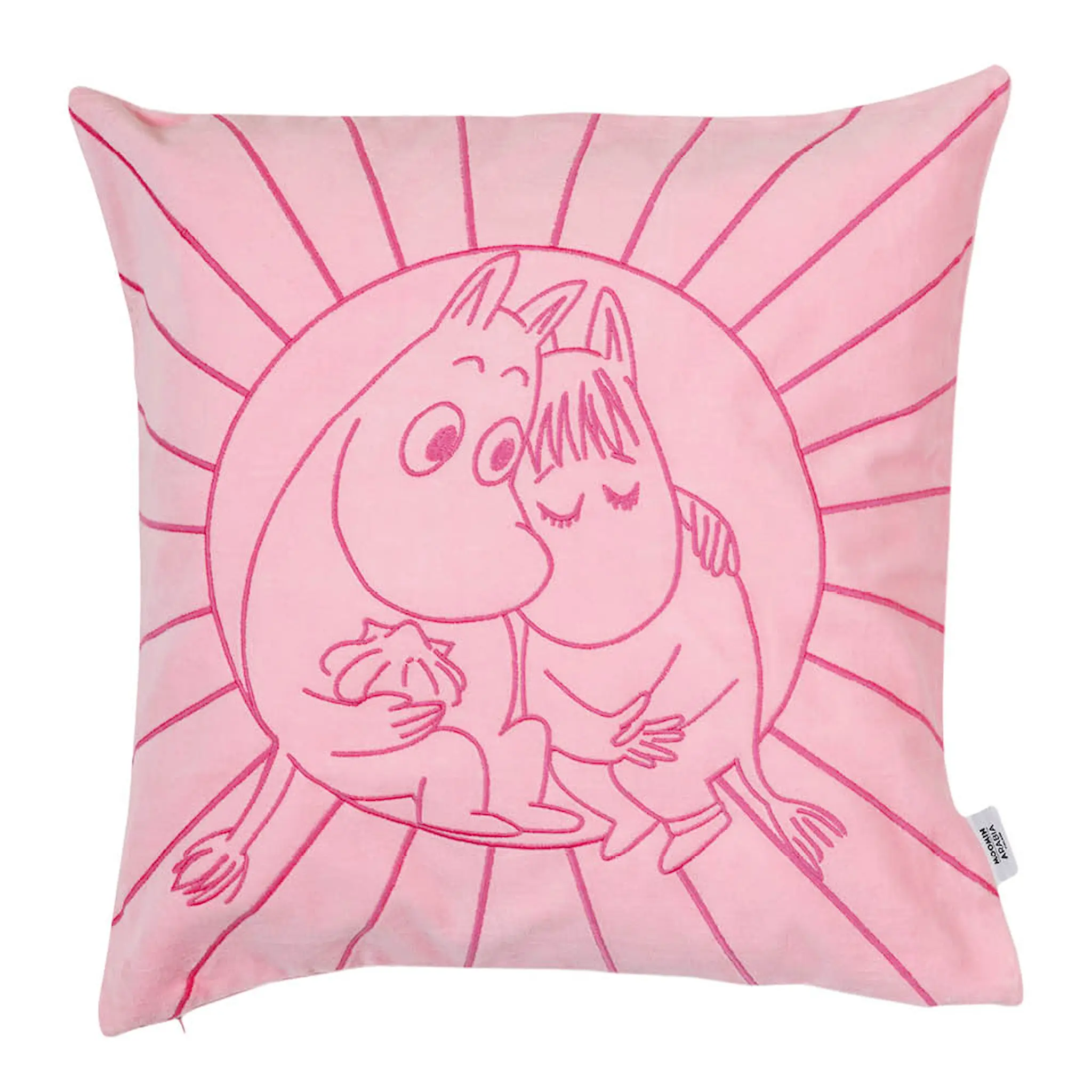 Moomin Arabia Mumin kuddfodral 50x50 cm Förälskade rosa
