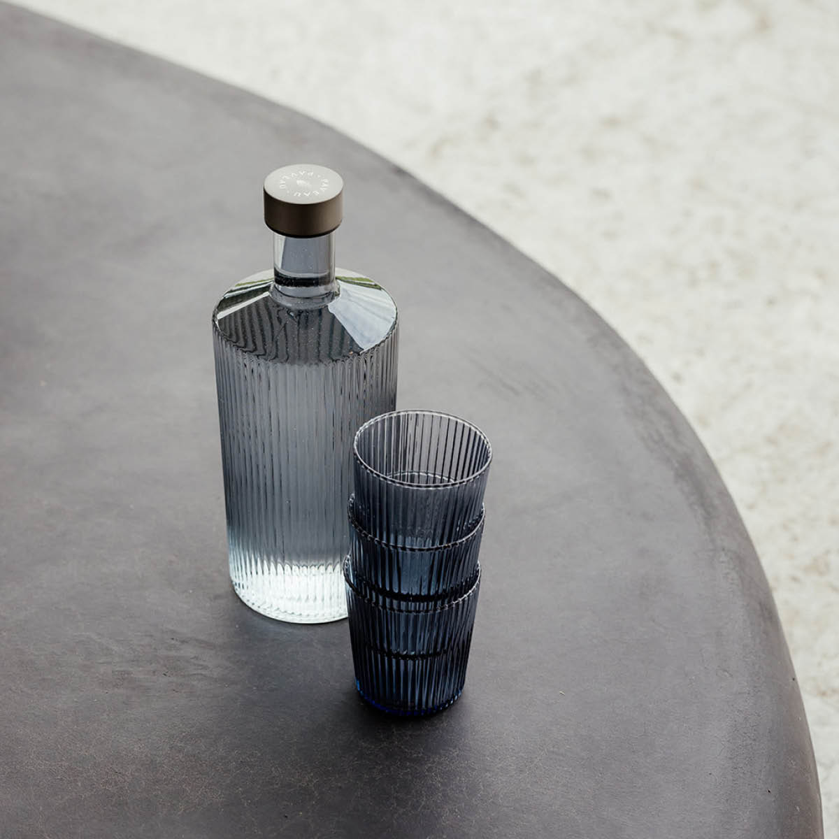 Paveau Ribbed Elegance gåvoset Twilight 3 delar blå