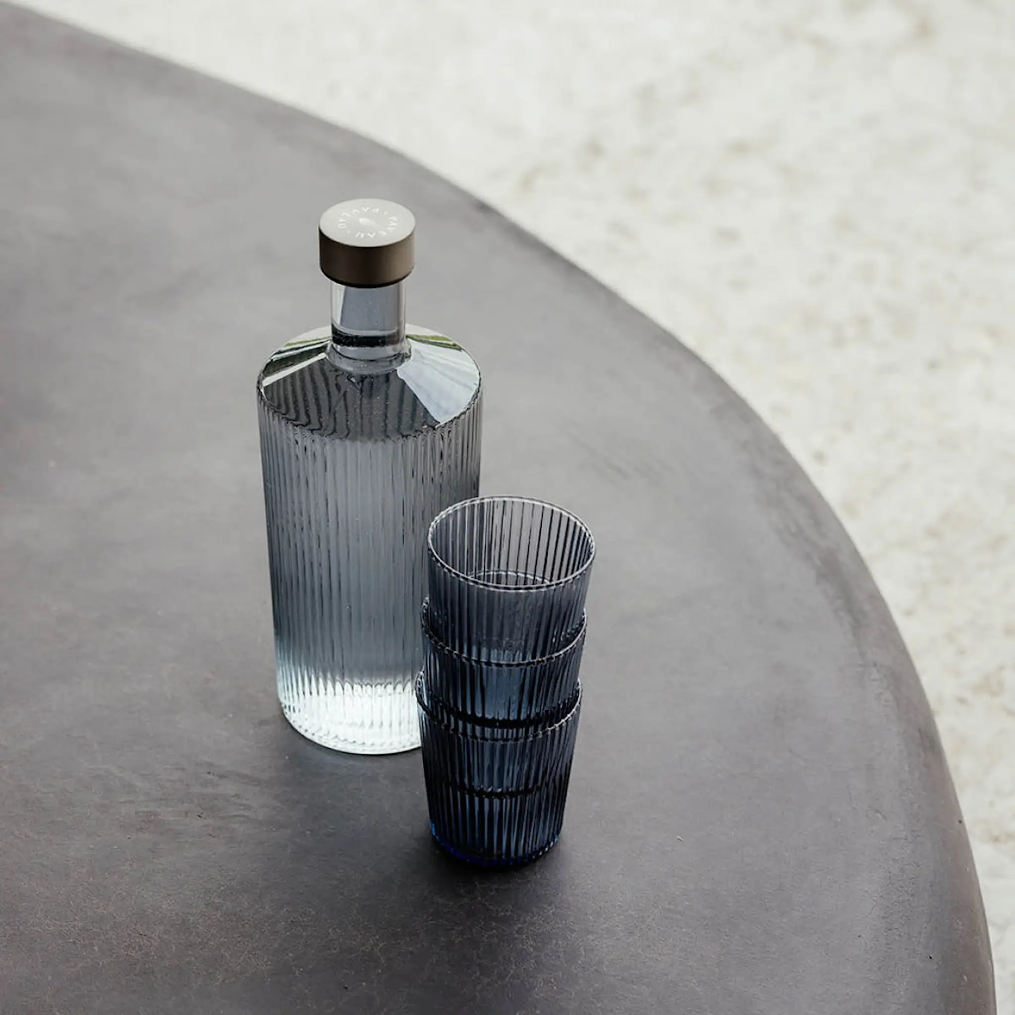 Paveau Ribbed Elegance gåvoset Twilight 3 delar blå