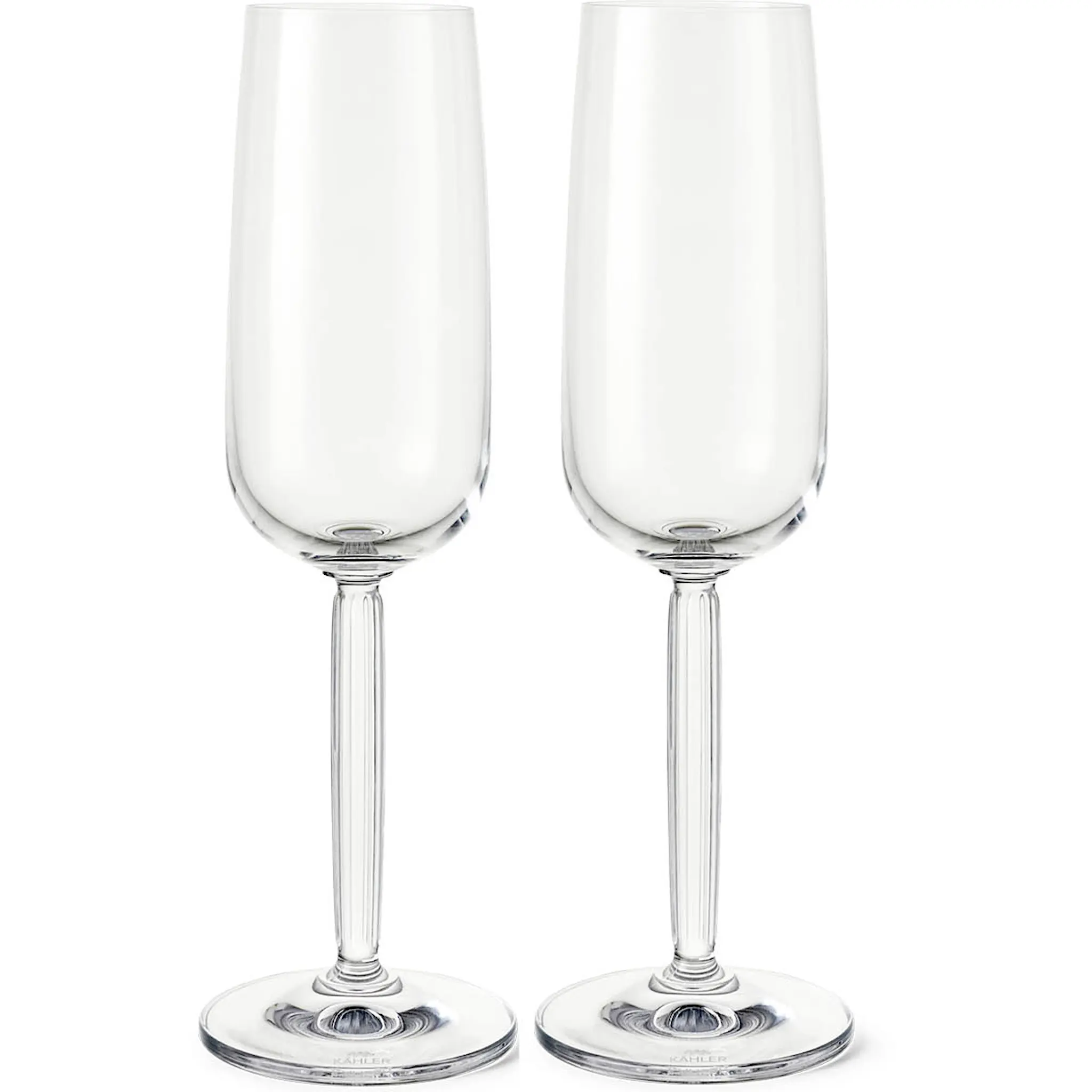 Kähler Hammershøi Champagneglas 24 cl 2-pack Klar