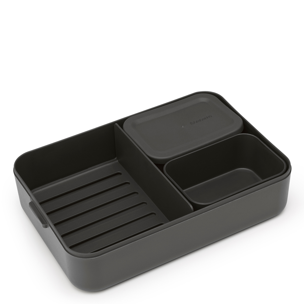 Brabantia Make & Take Bento matboks 6,2x16,7x25,5 cm mørk grå