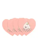 Mumin glasunderlägg 10,5 cm 4-pack Tillsammans