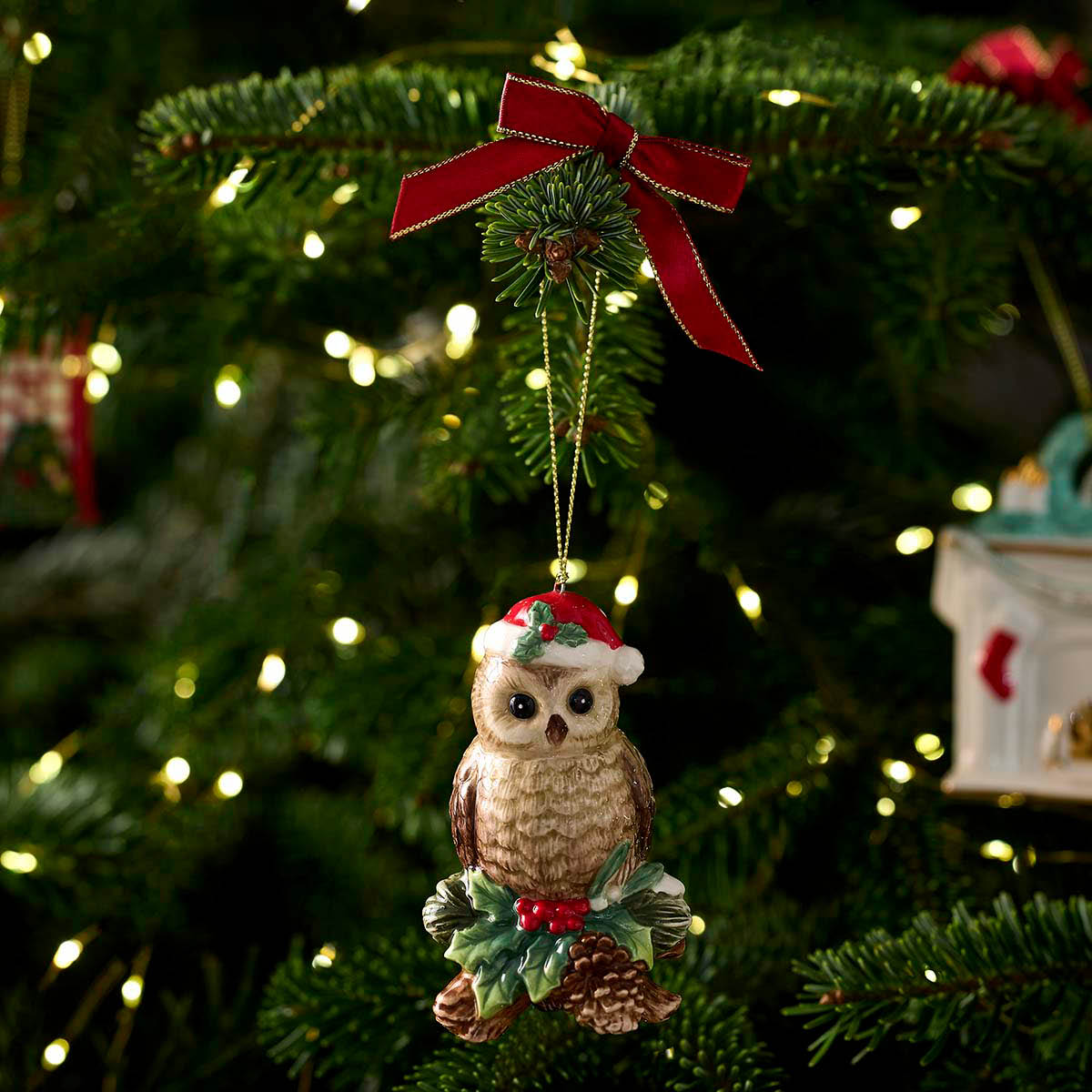 Spode Christmas Tree juletrepynt Owl
