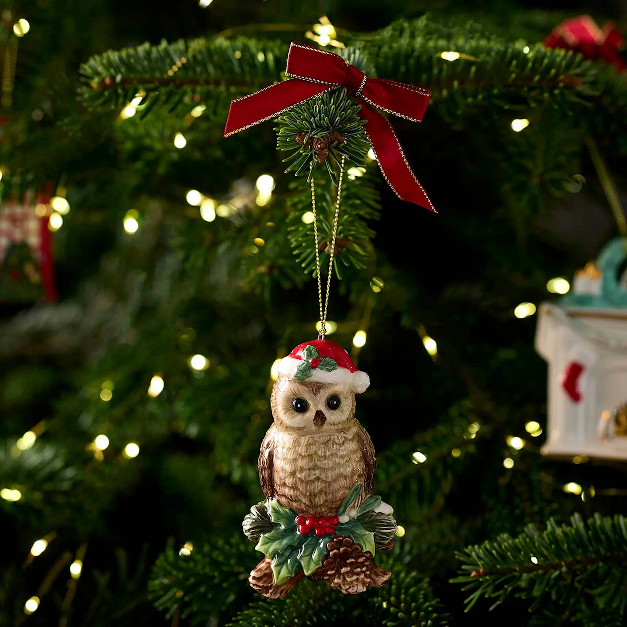 Spode Christmas Tree juletrepynt Owl