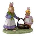 Bunny Tales Flower Meadow figur 12,9x8,5 cm vit