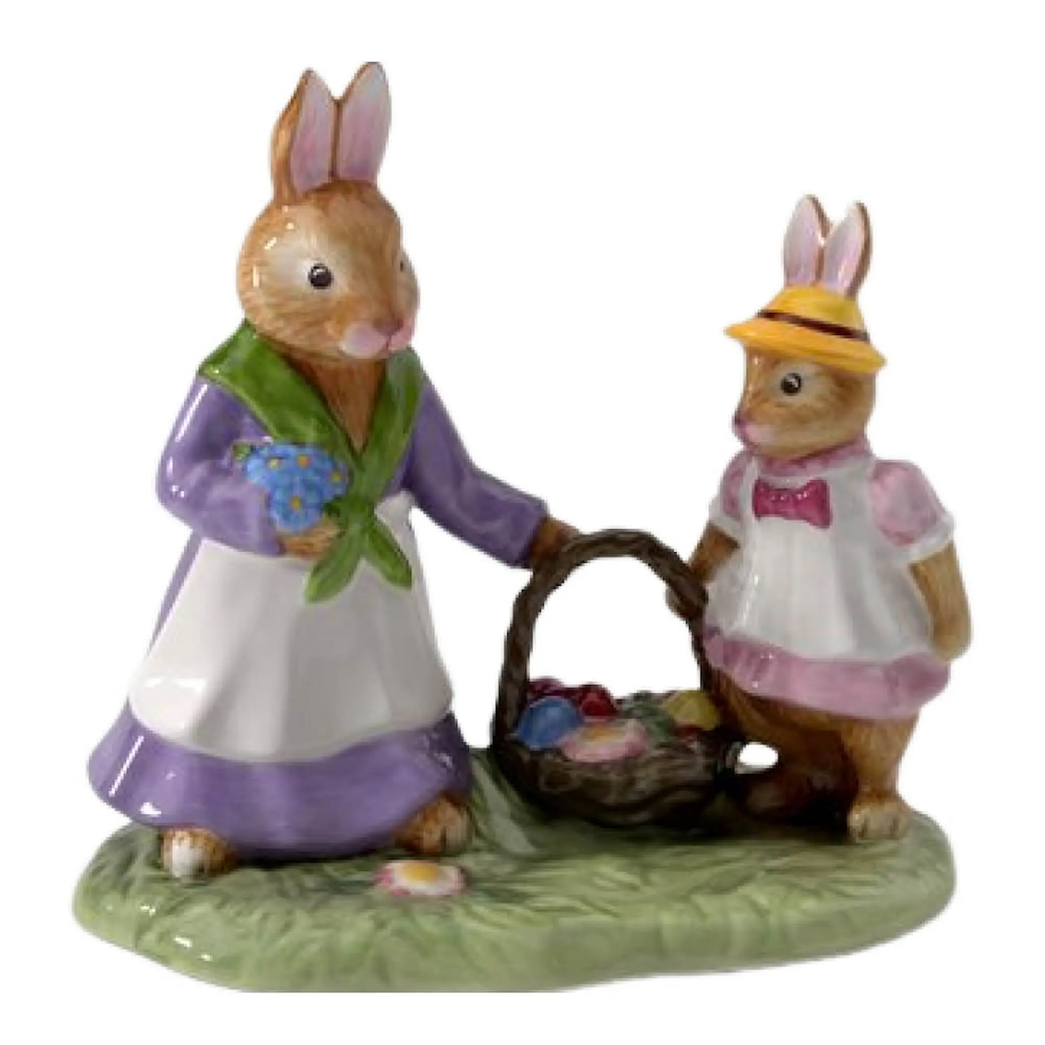 Villeroy & Boch Bunny Tales Flower Meadow figur 12,9x8,5 cm vit