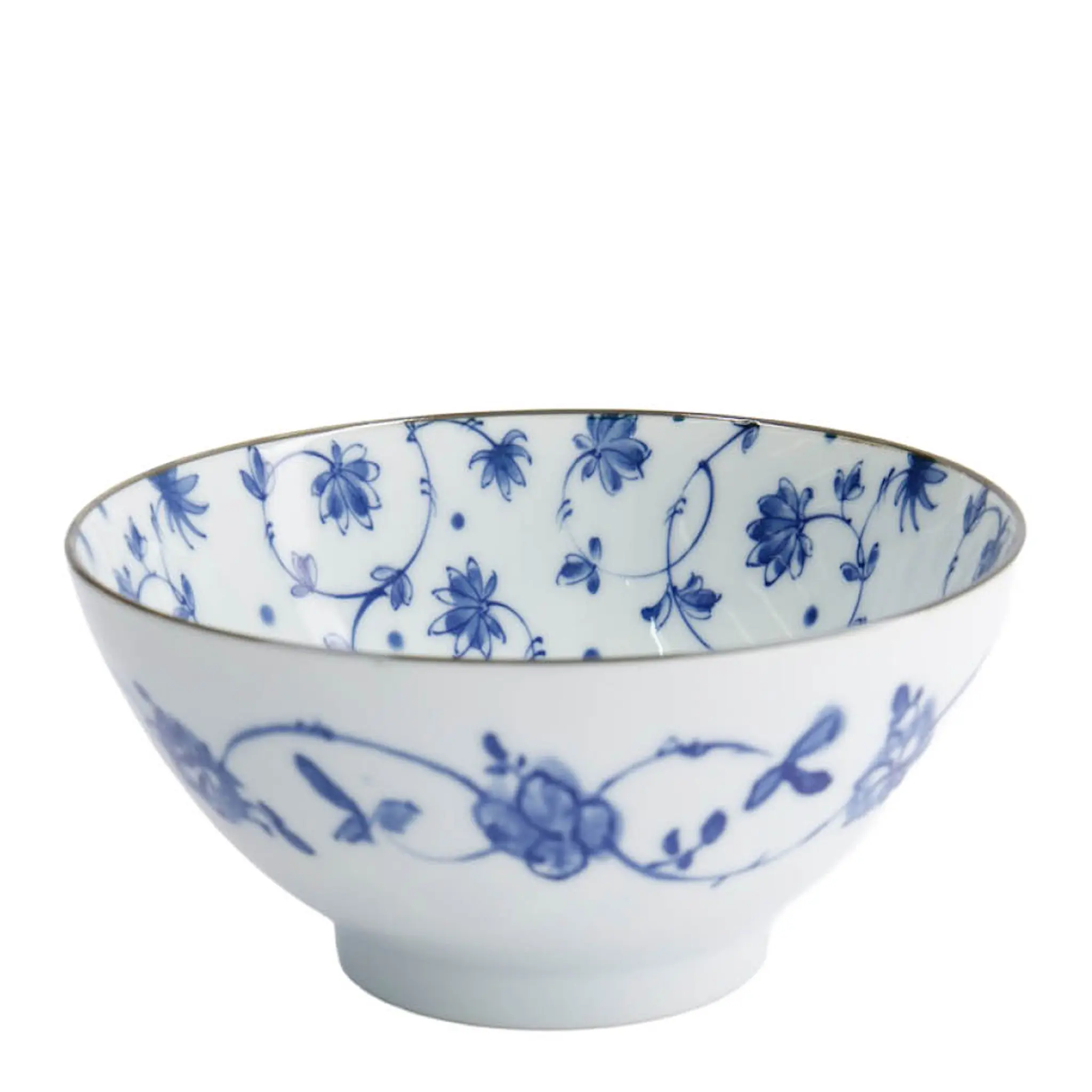 Tokyo Design Studio Natsu Karakusa Mixed skål 17,8x9,5 cm 1 L blå/vit