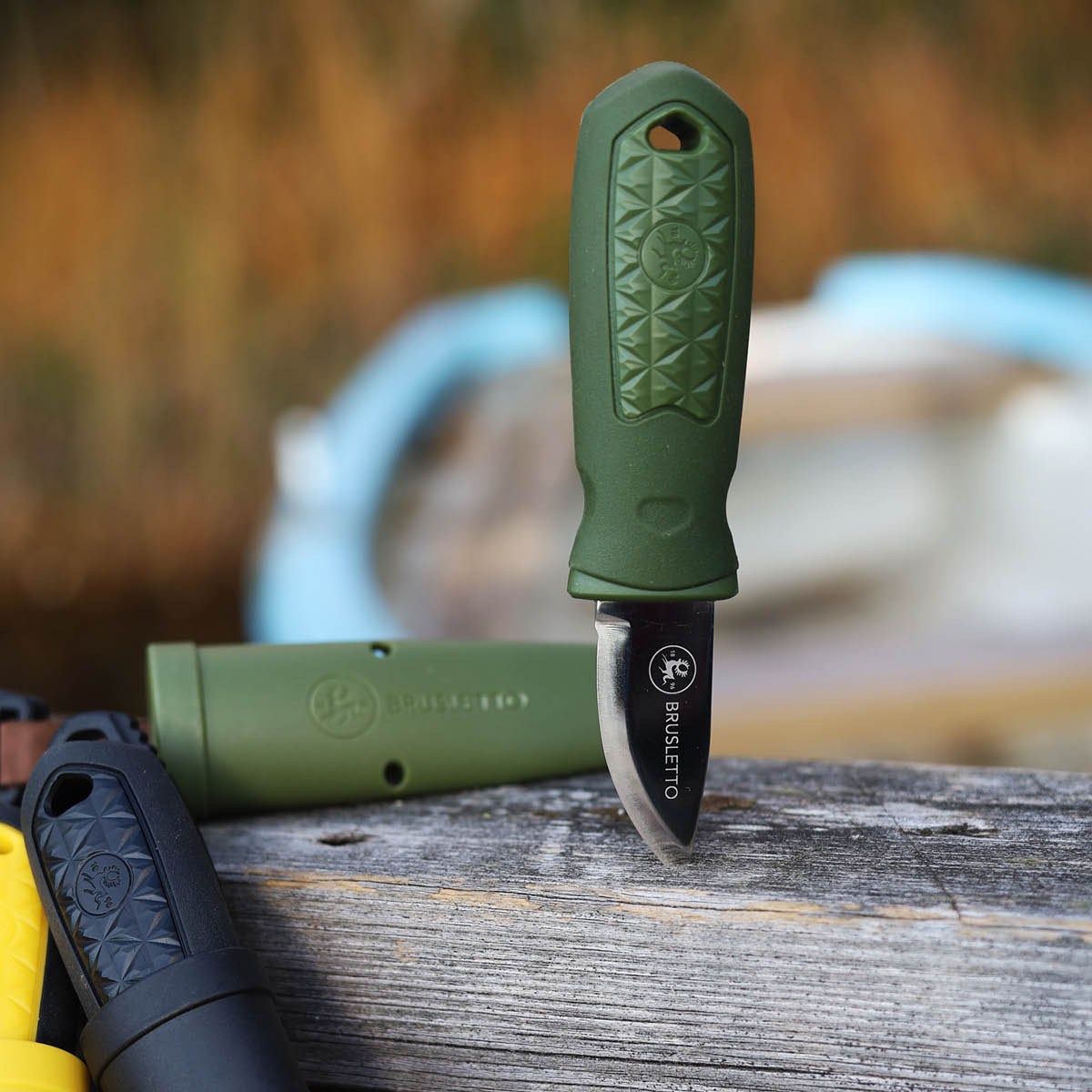 Brusletto Kongla allroundkniv 15,5 cm grønn