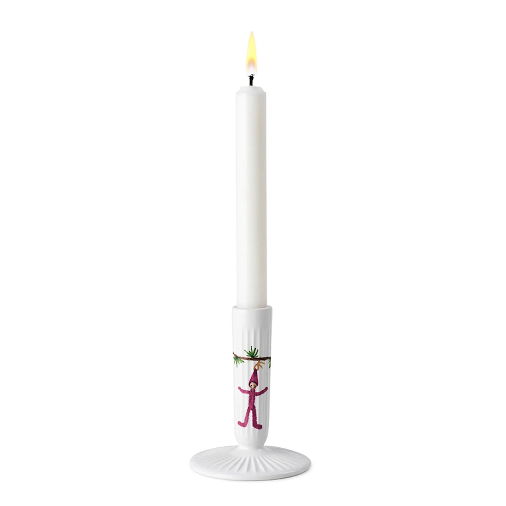 Kähler Hammershøi Christmas ljusstake 12 cm vit