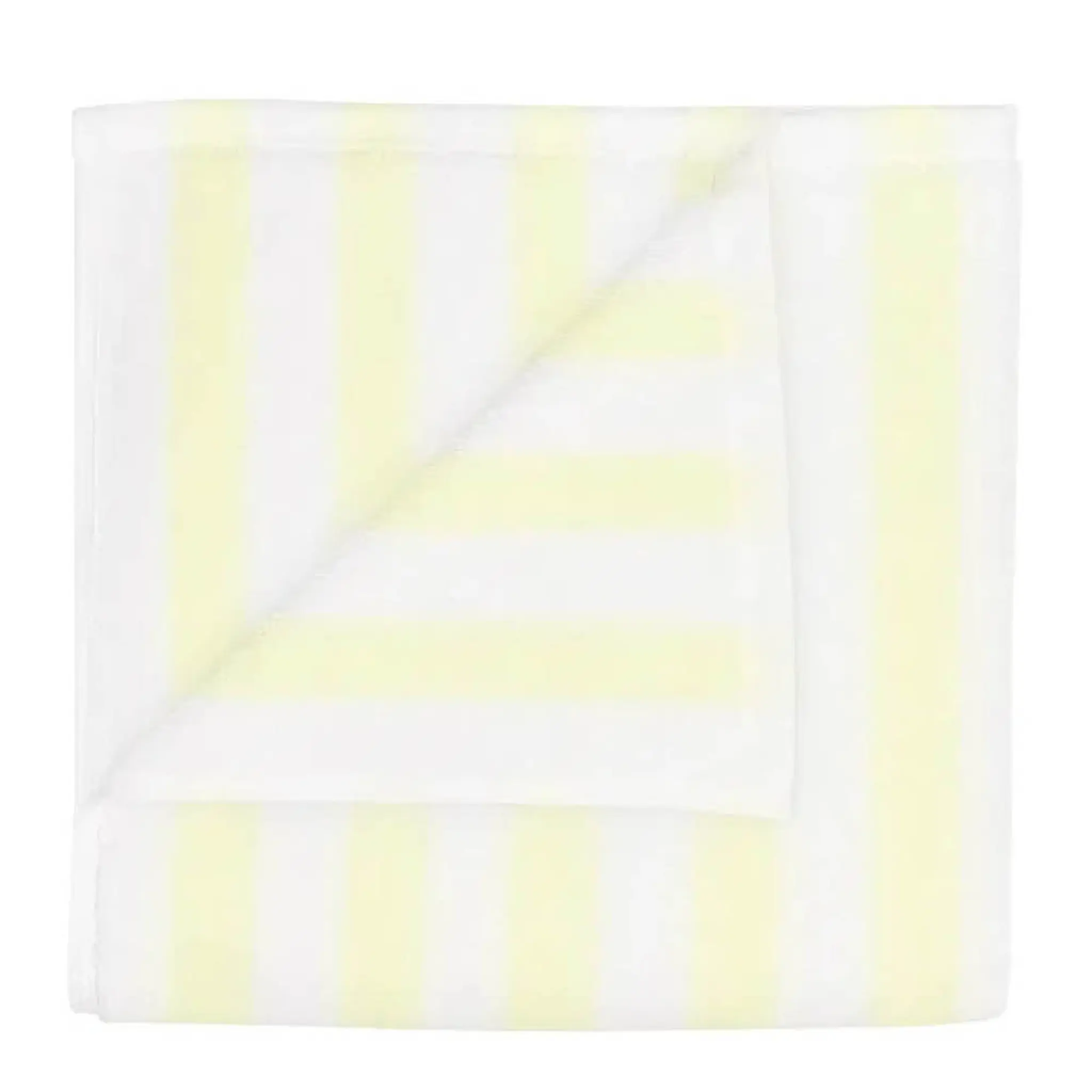 Blomus Arto handduk 100x50 cm vit/gul bredrandig