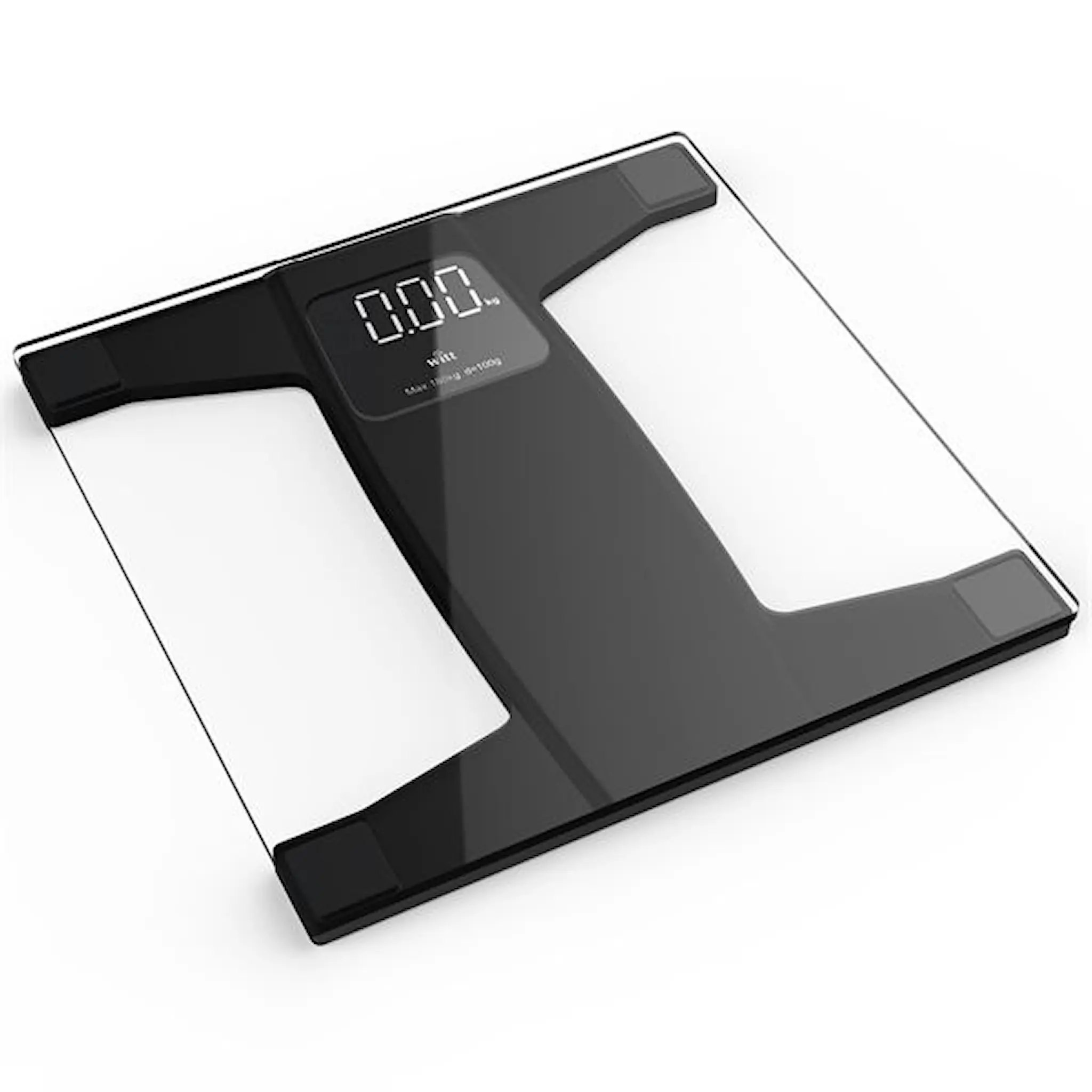 Witt Personal Badrumsvåg Batteri 180Kg Glas/Svart