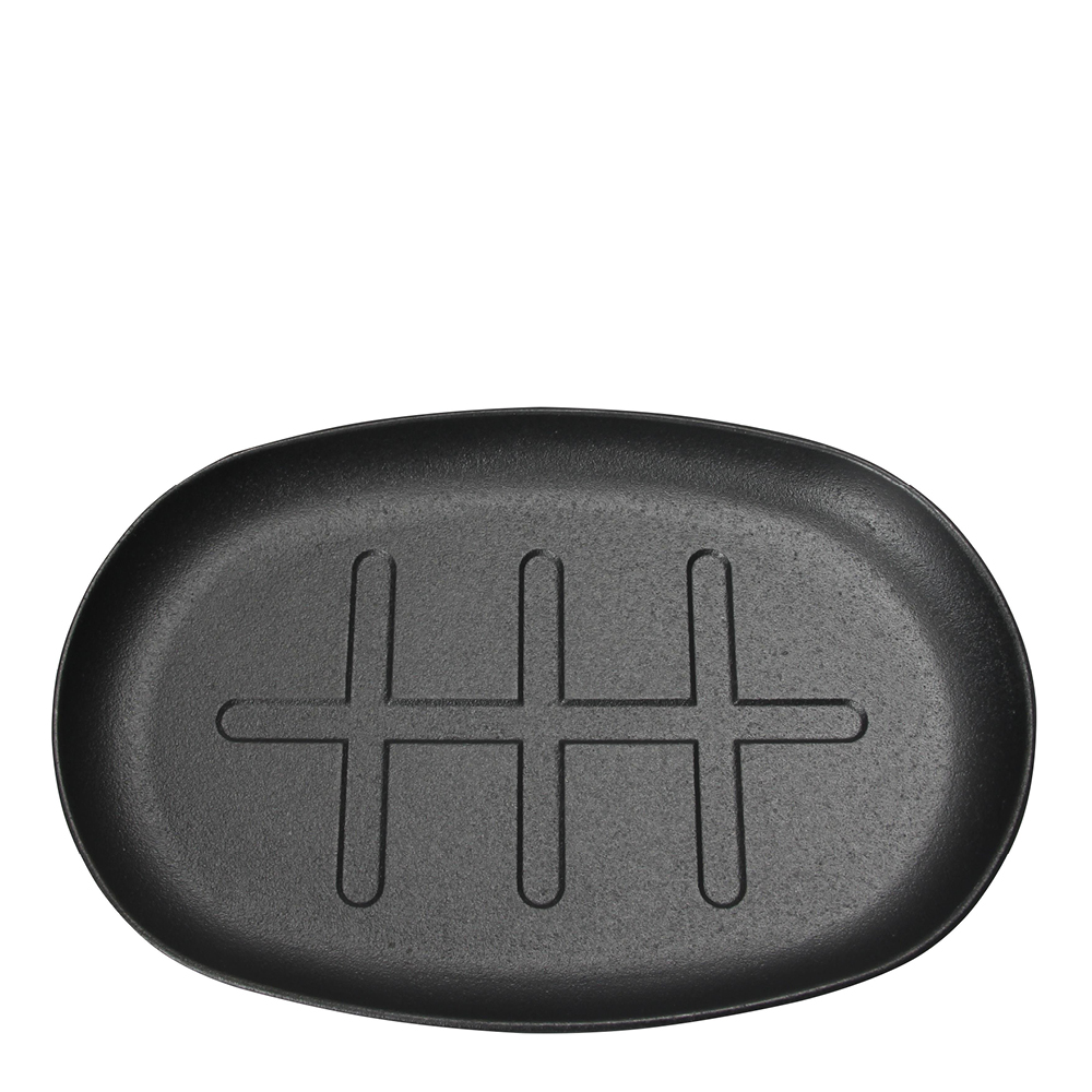 Tramontina Bbq by hellstrøm Valurautapannu 19x32 cm Musta