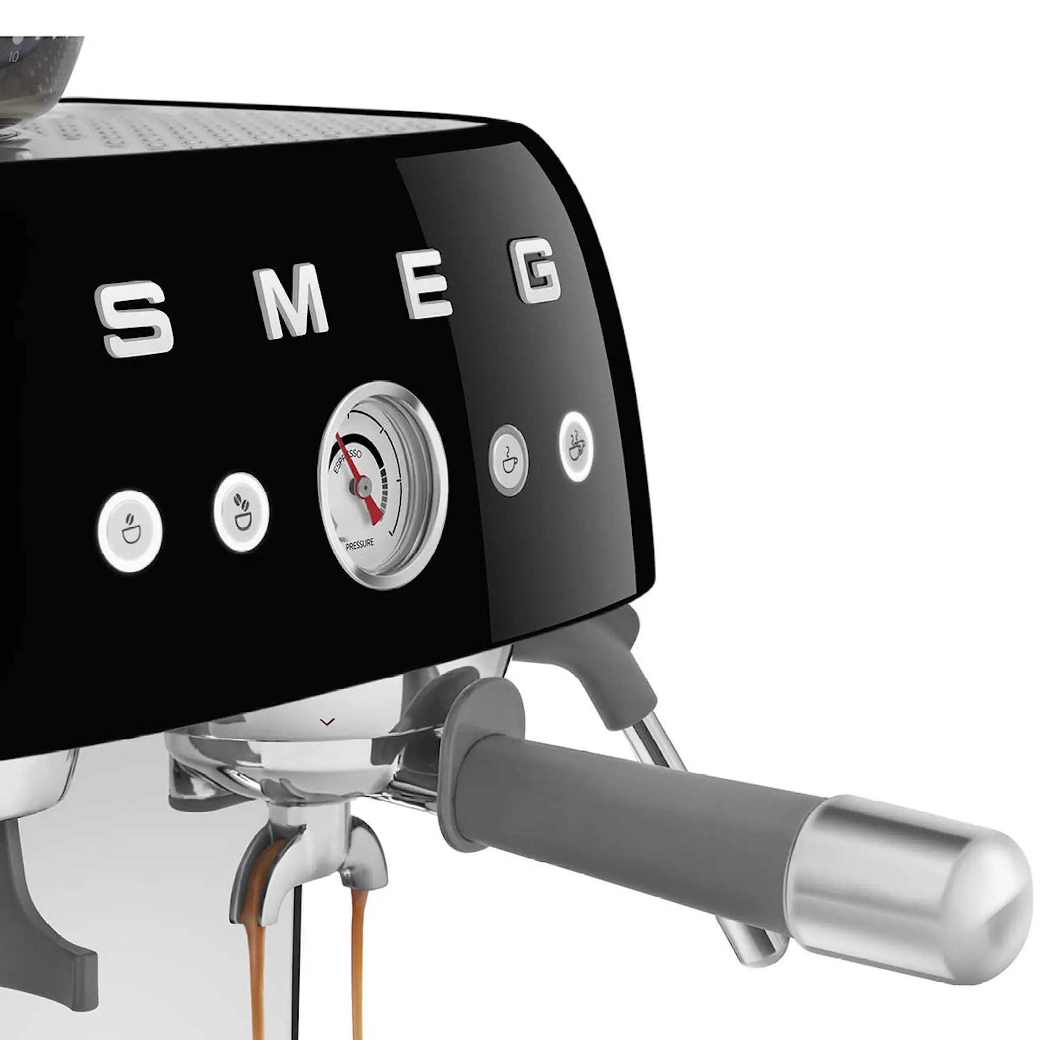 Smeg Smeg Manuell Kaffemaskin med Kvarn EGF03 Svart