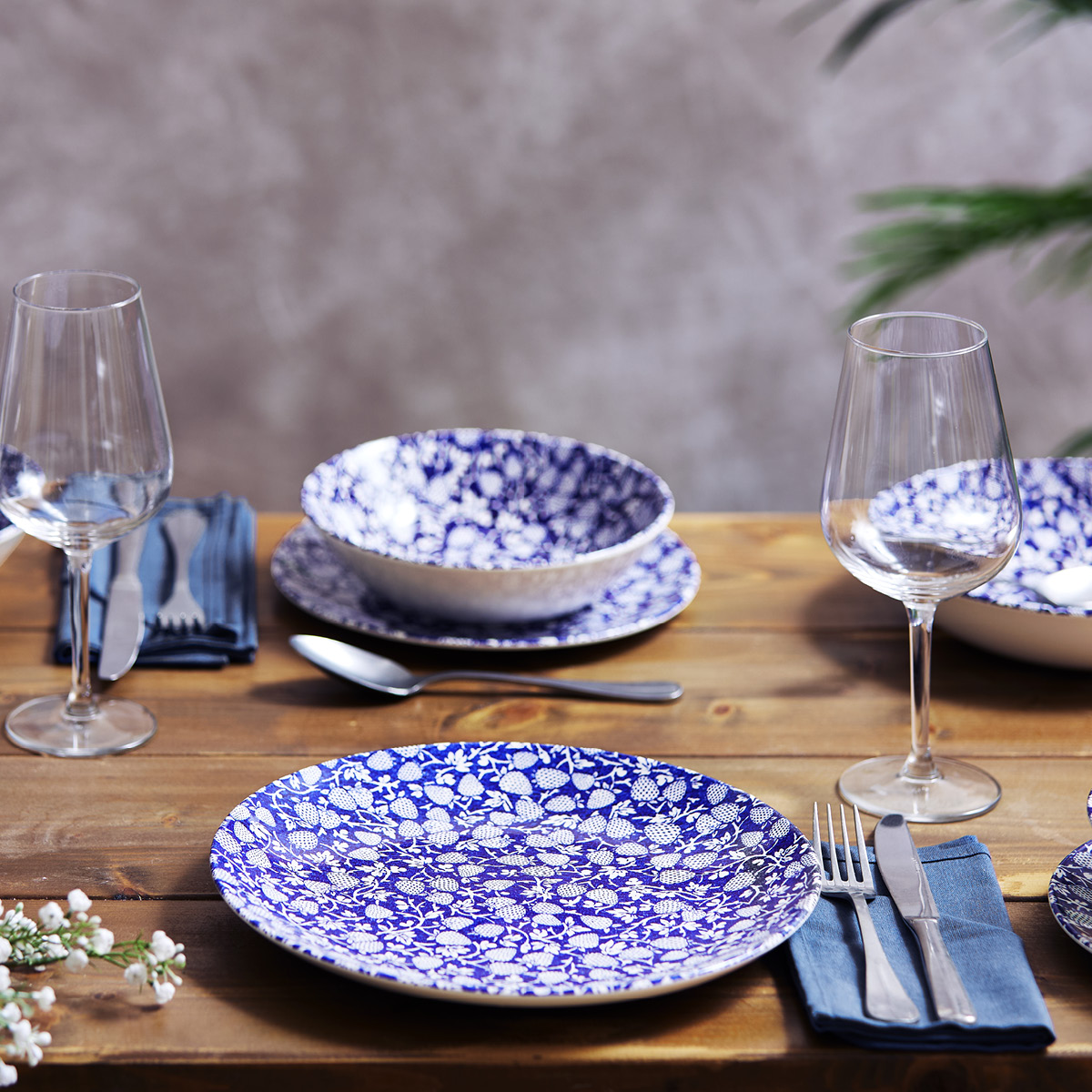 Wade Eton dyp tallerken 19,5 cm blå