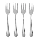 Brush tårtgaffel 15 cm 4-pack silver finish