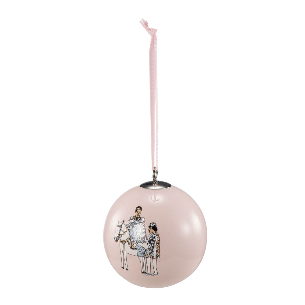Modern House Anette Moi joulupallo 8 cm Askepott vaaleanpunainen