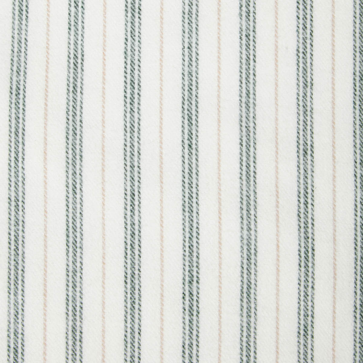 Lexington Örngott flanell 50x90 cm randig vit/grön/beige
