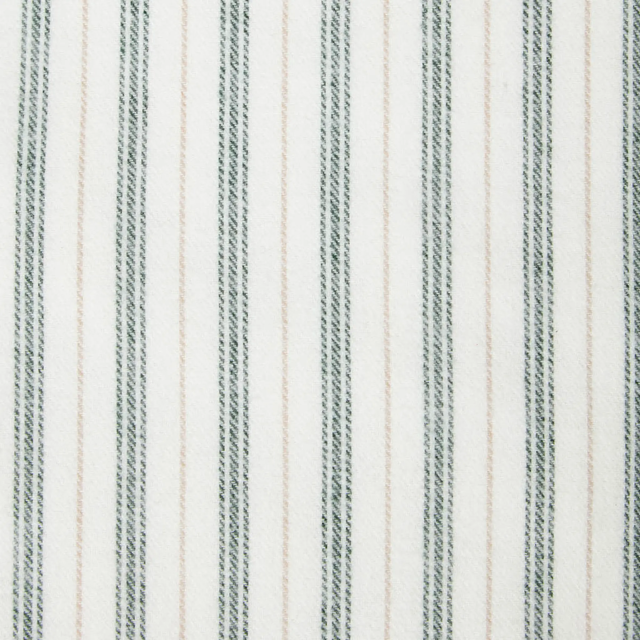 Lexington Örngott flanell 50x90 cm randig vit/grön/beige