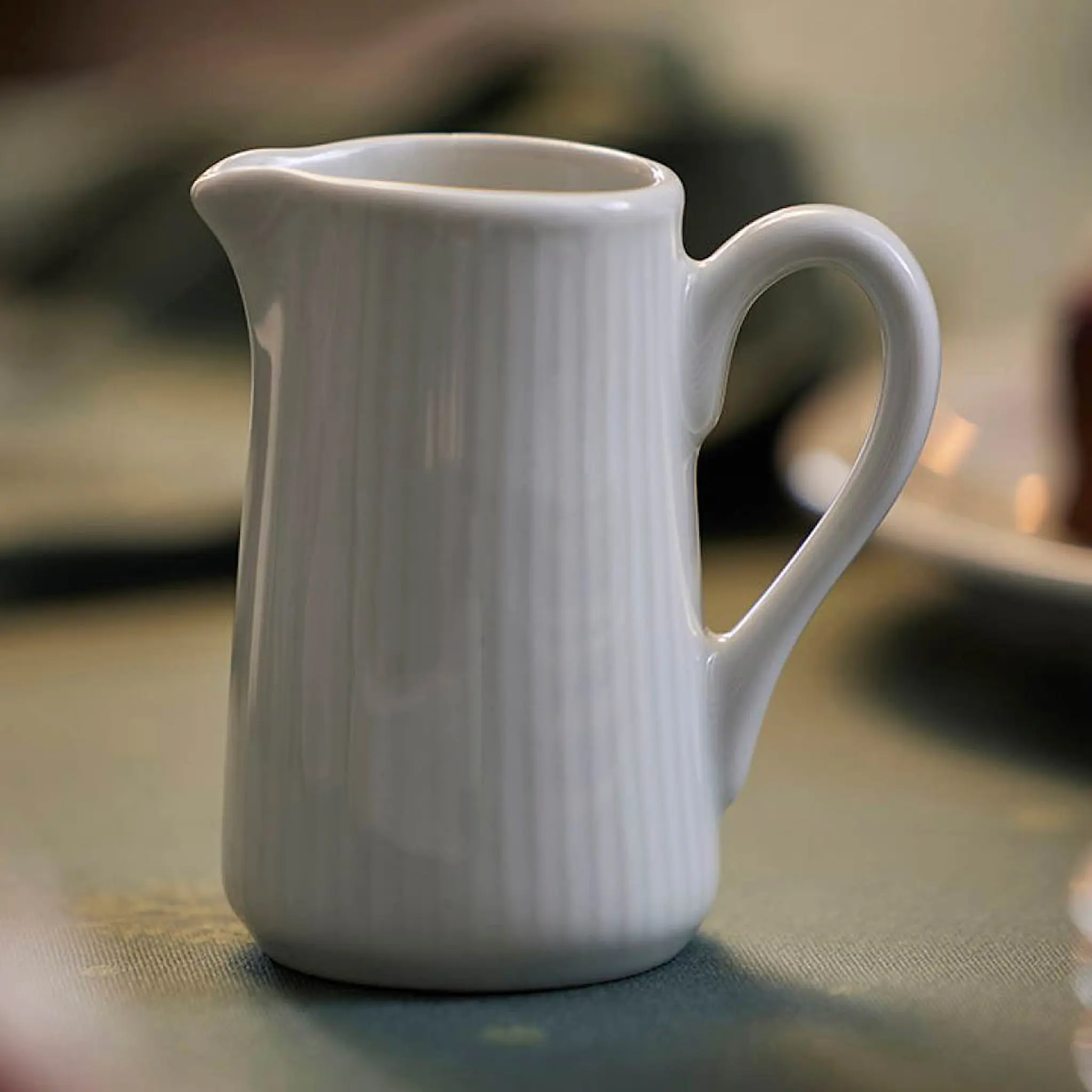 Pillivuyt Plissé kanne 13 cl hvit