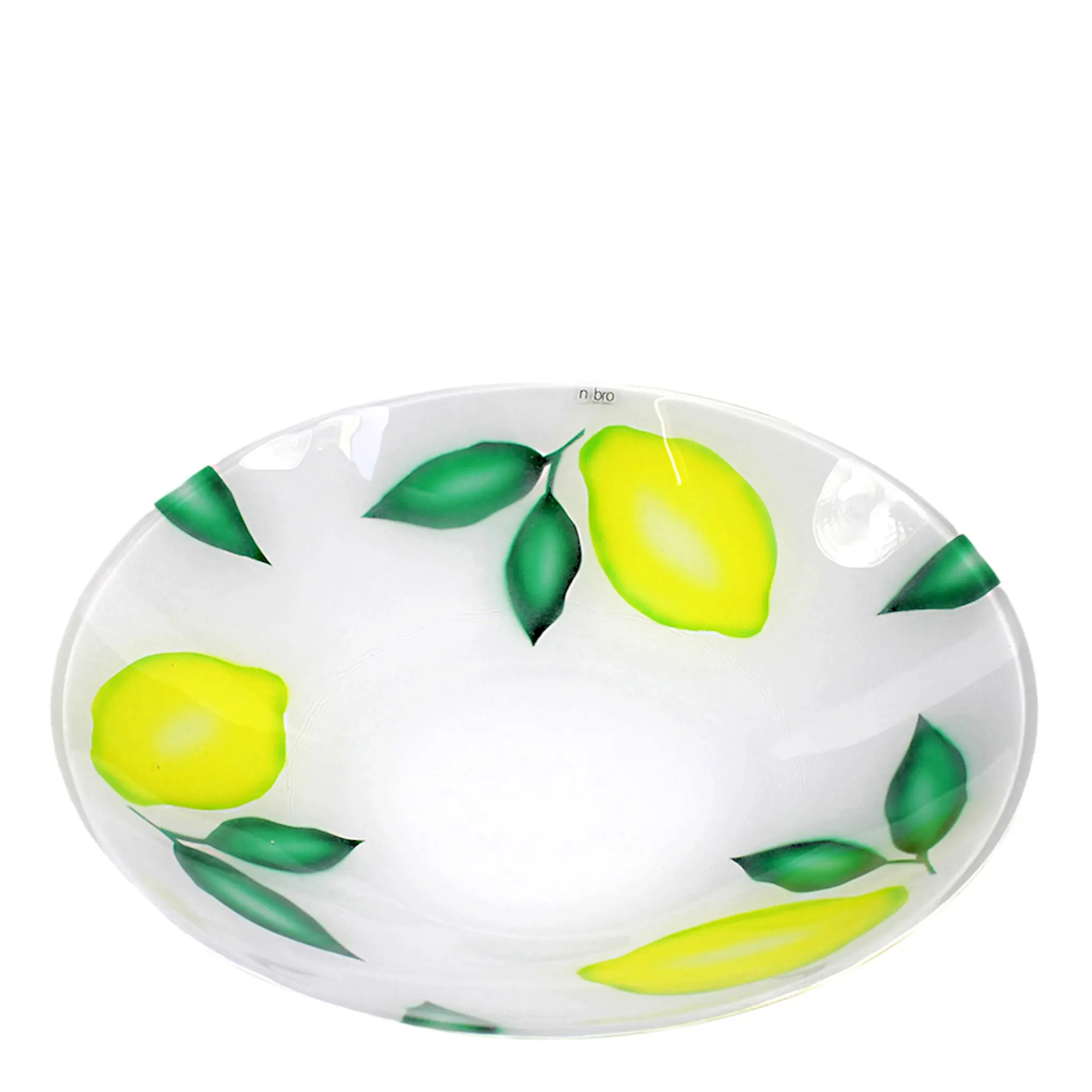 Nybro Crystal Limone Fat 39 cm Vit