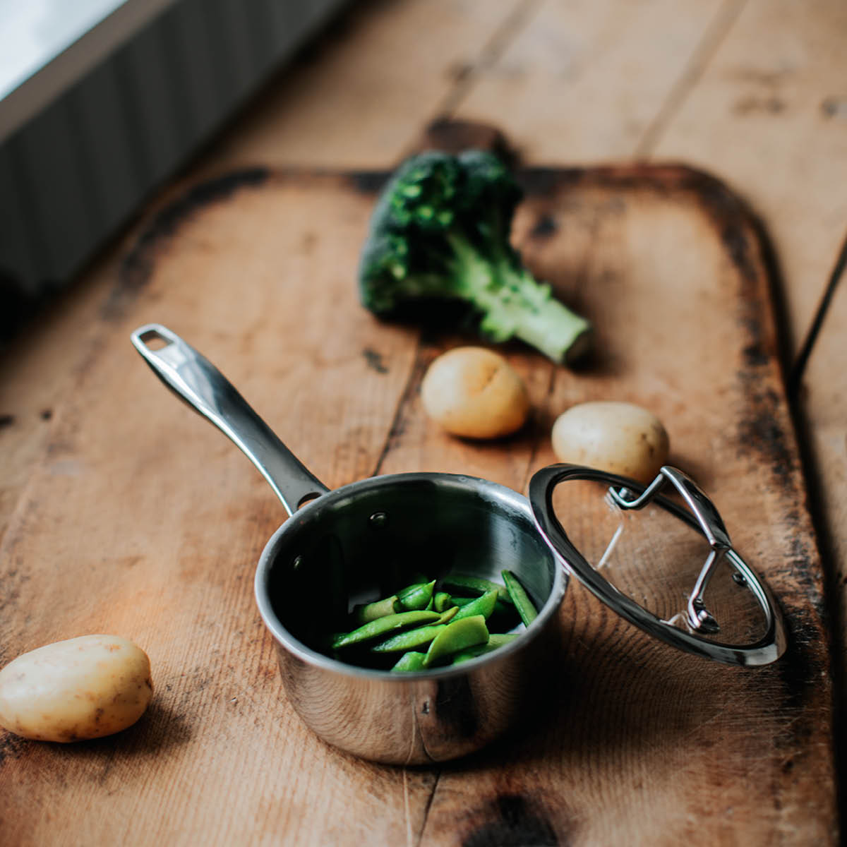 Dorre Trivence sauskjele med glasslokk 1L