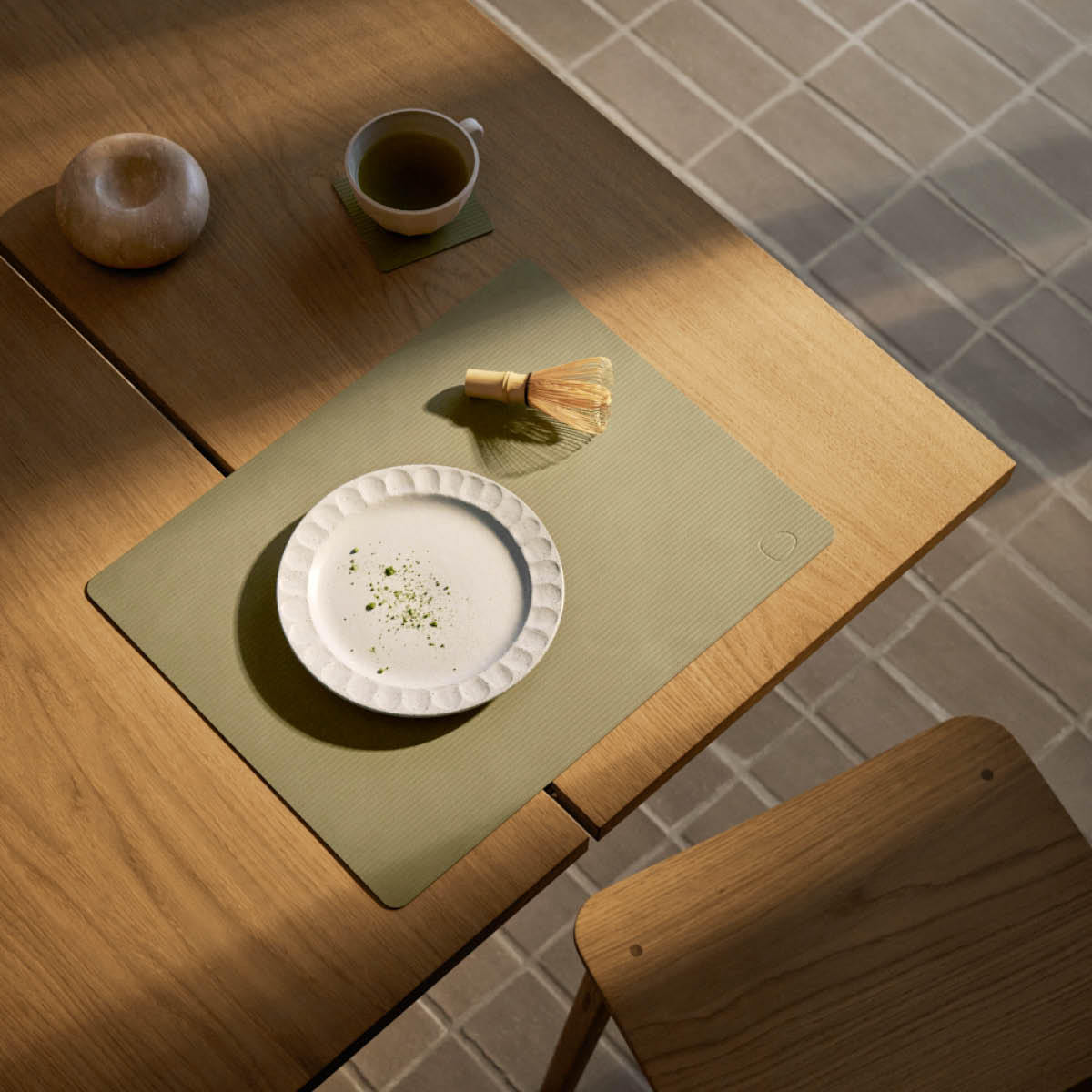 LIND DNA Square Corduroy Pöytätabletti 35x45 cm Herbal Dust