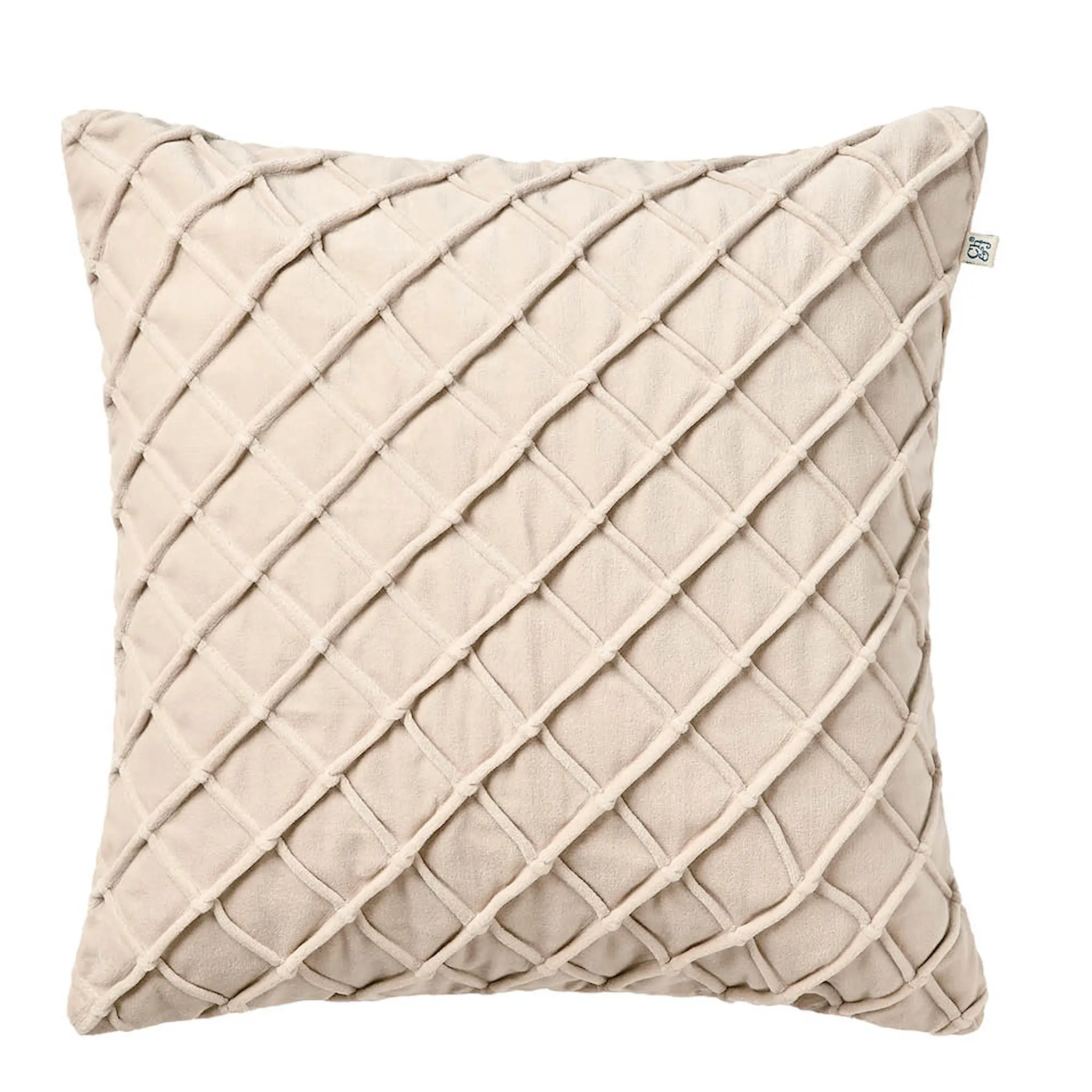 Chhatwal & Jonsson Deva kuddfodral sammet 40x60 cm Beige