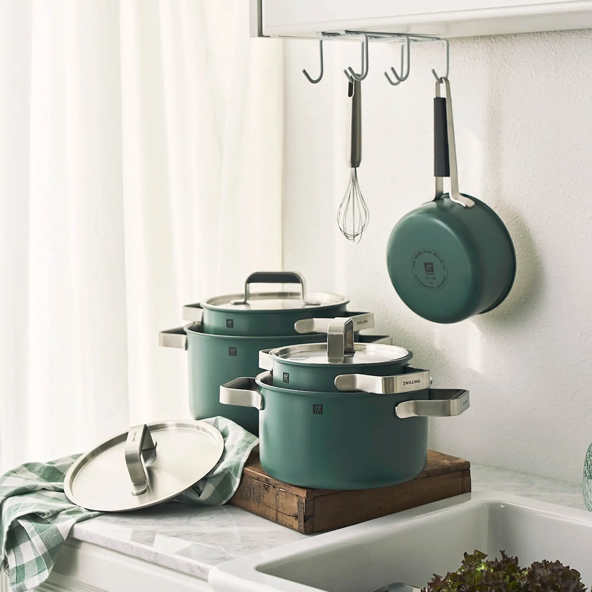 Zwilling Pure grytset 5 delar grön