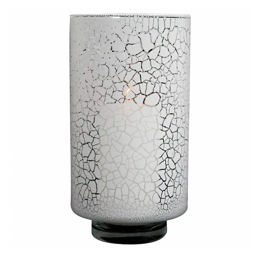 Desert lykt/vase 27 cm hvit