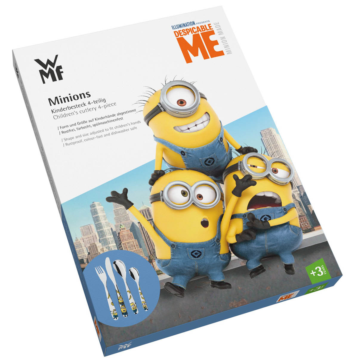 WMF The Minions barnebestikk 4 deler