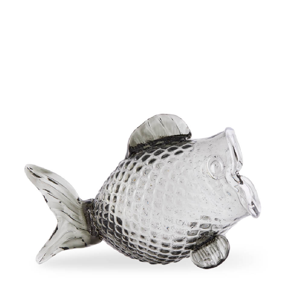 Pols Potten Fat Fish burk 38 cm mörkgrå