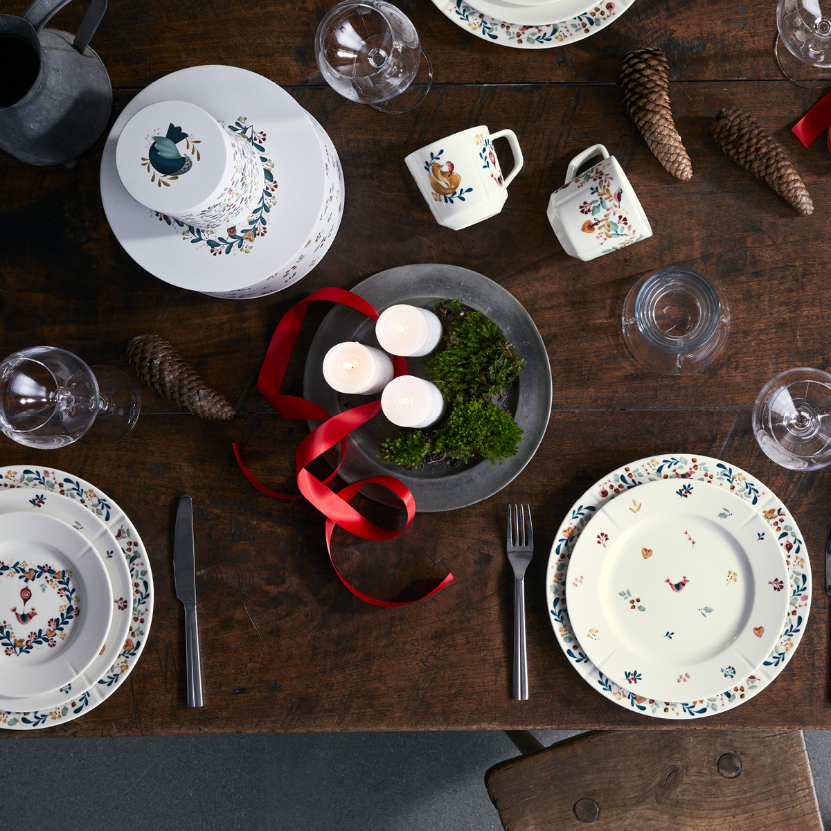 Rosendahl Grand Cru Cottage Säilytyspurkki 20+22 cm Valkoinen