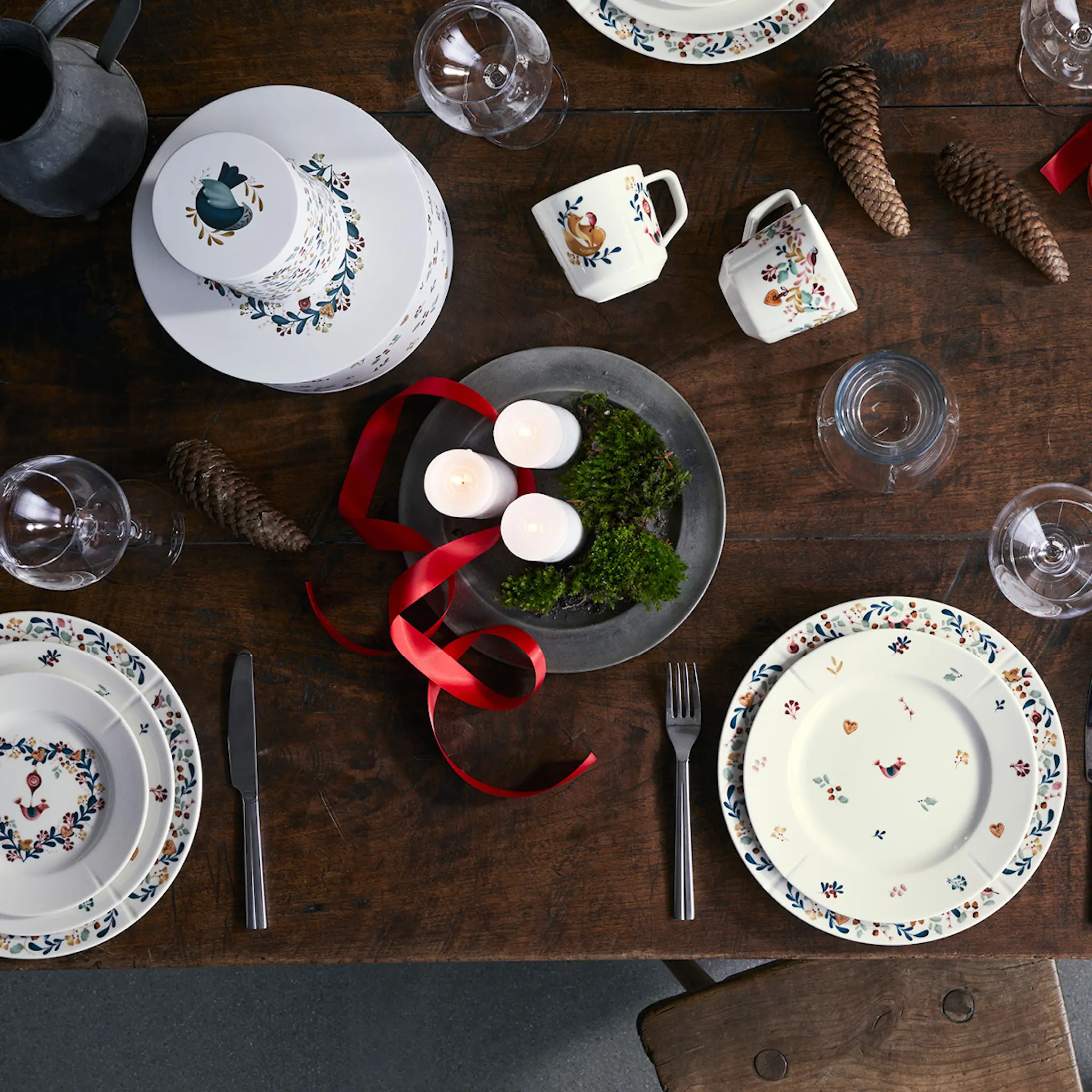 Rosendahl Grand Cru Cottage Säilytyspurkki 20+22 cm Valkoinen