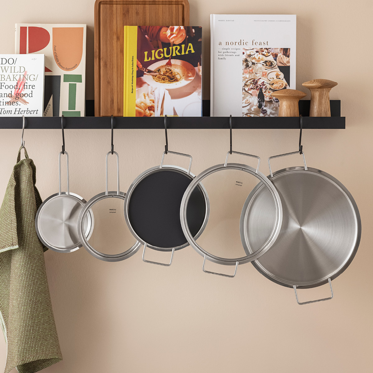 Eva Trio Platt lock 24 cm rostfritt stål