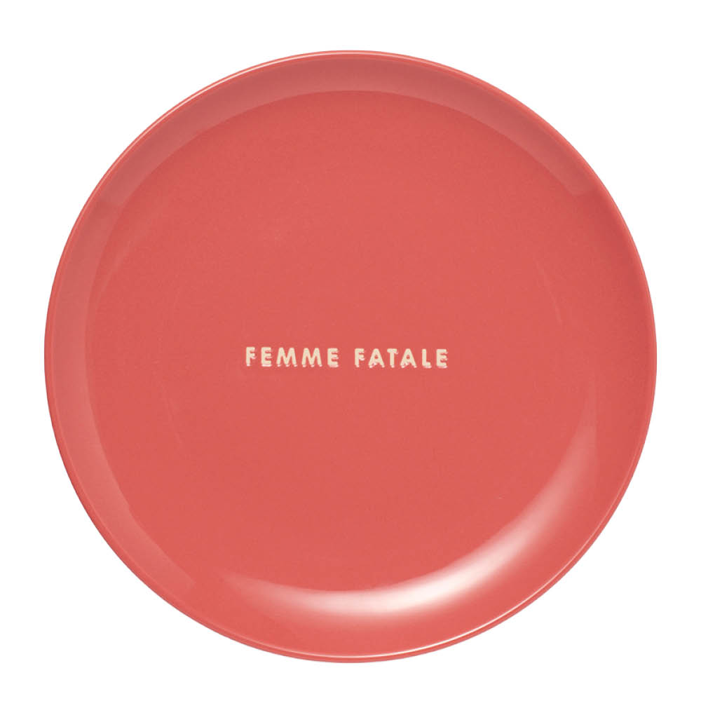 Vondels Frukosttallrik FEMME FATALE Ø22 cm korall