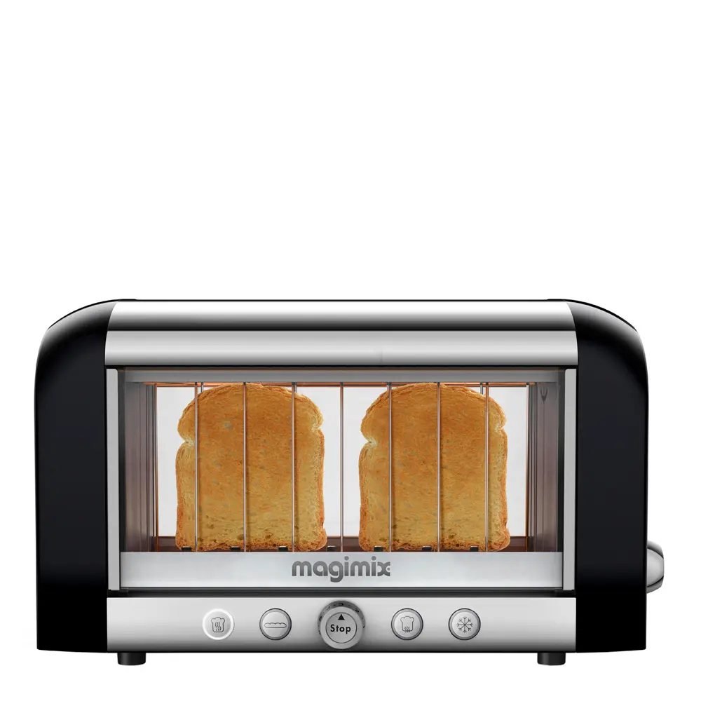 Vision Leivänpaahdin 2 viipaletta Musta/Teräs