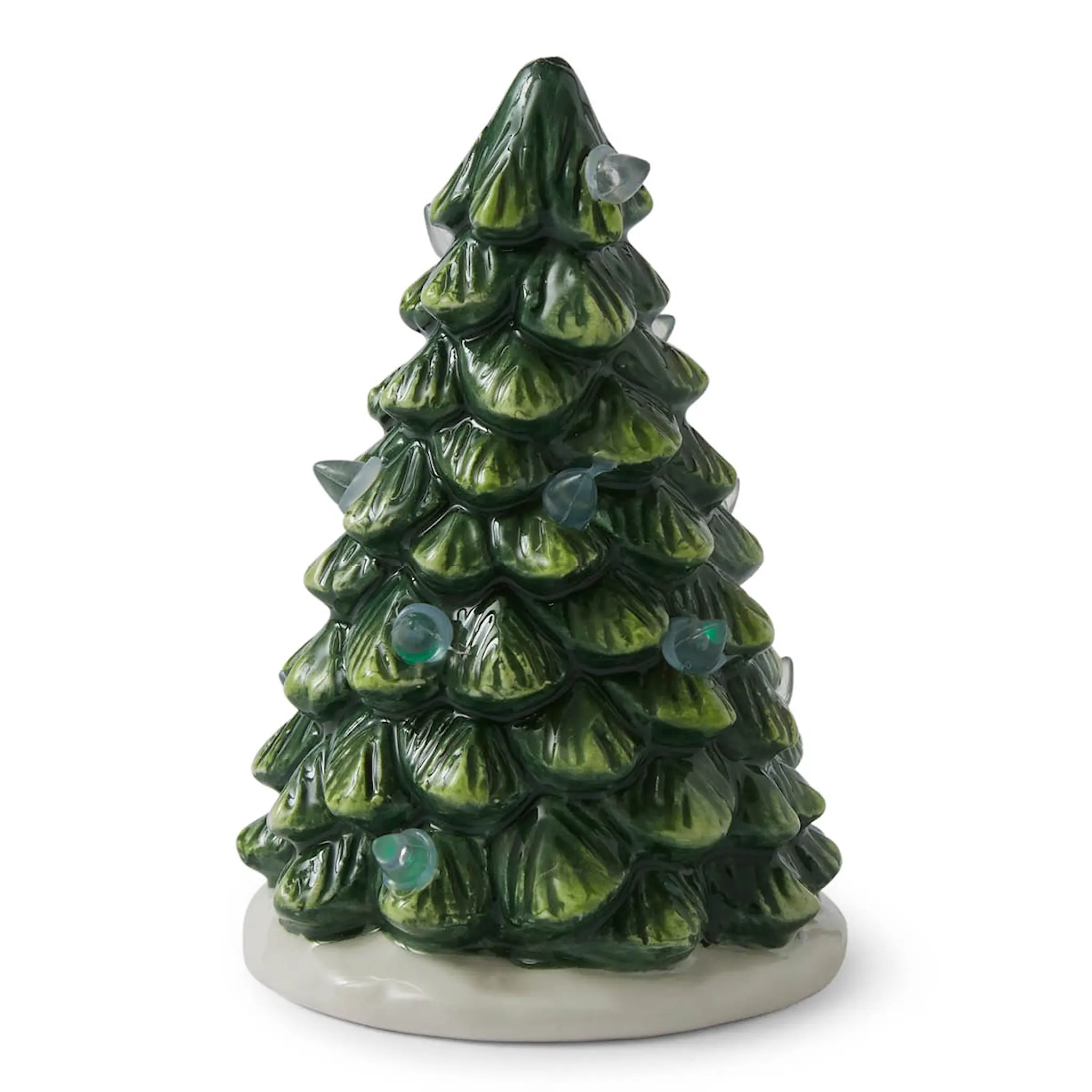 Spode Christmas Tree landsbydekor LED lykt 10x6,5 cm